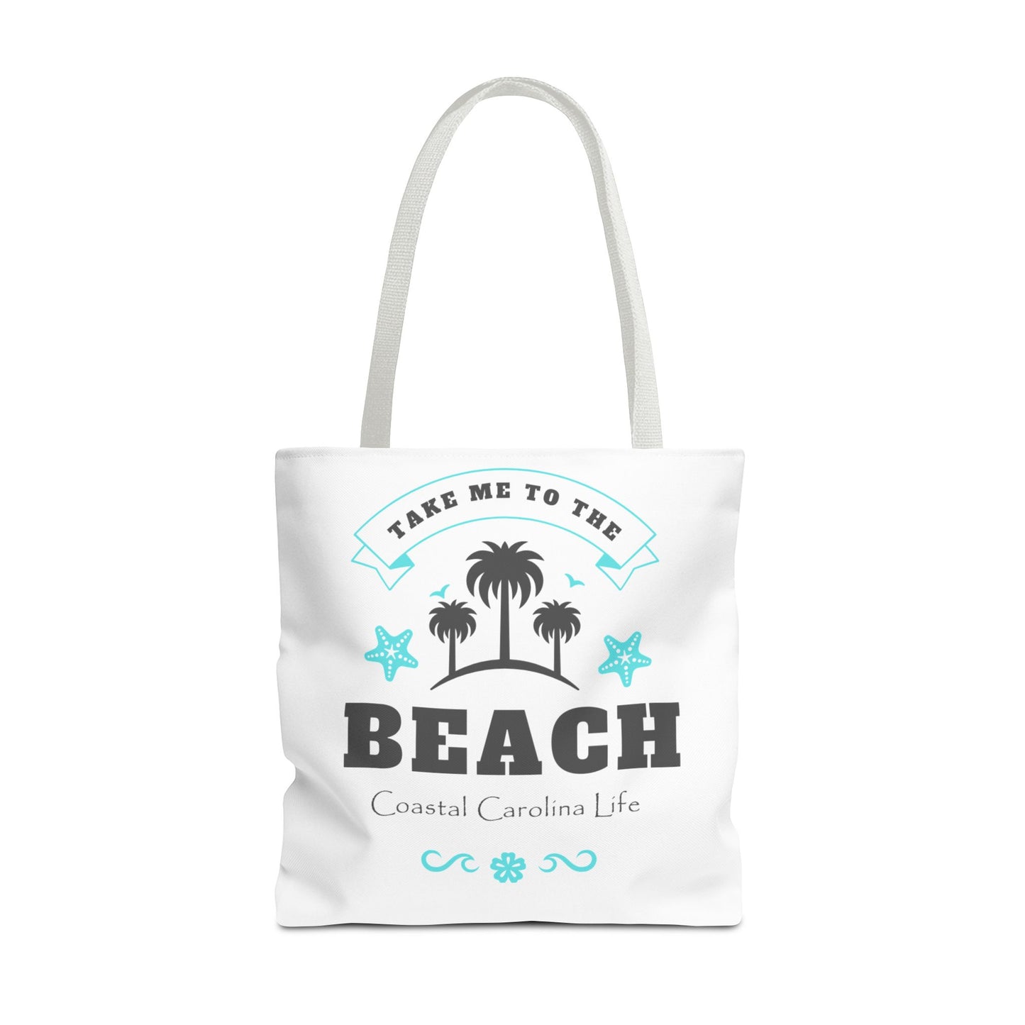Take Me to the Beach Coastal Tote Bag