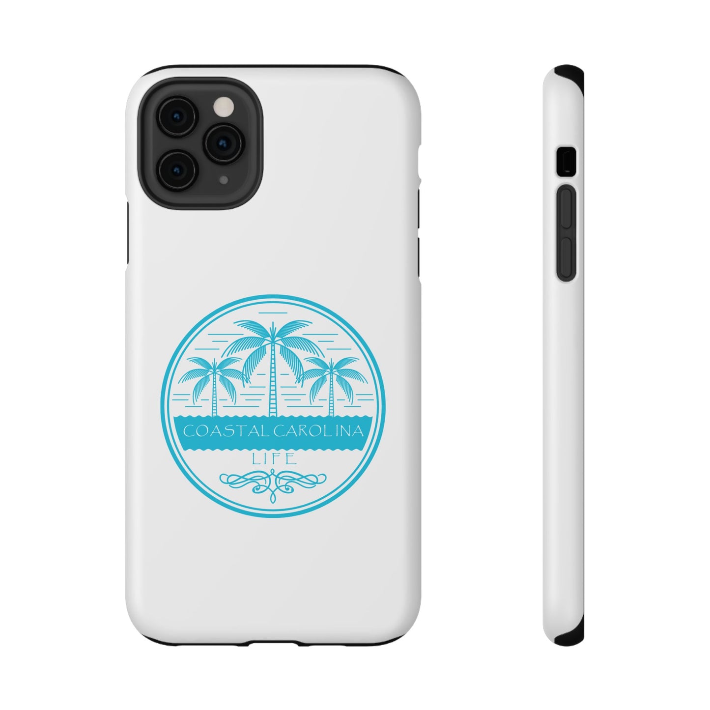 Impact-Resistant Phone Case - iPhone or Samsung - Palm Trees and Water