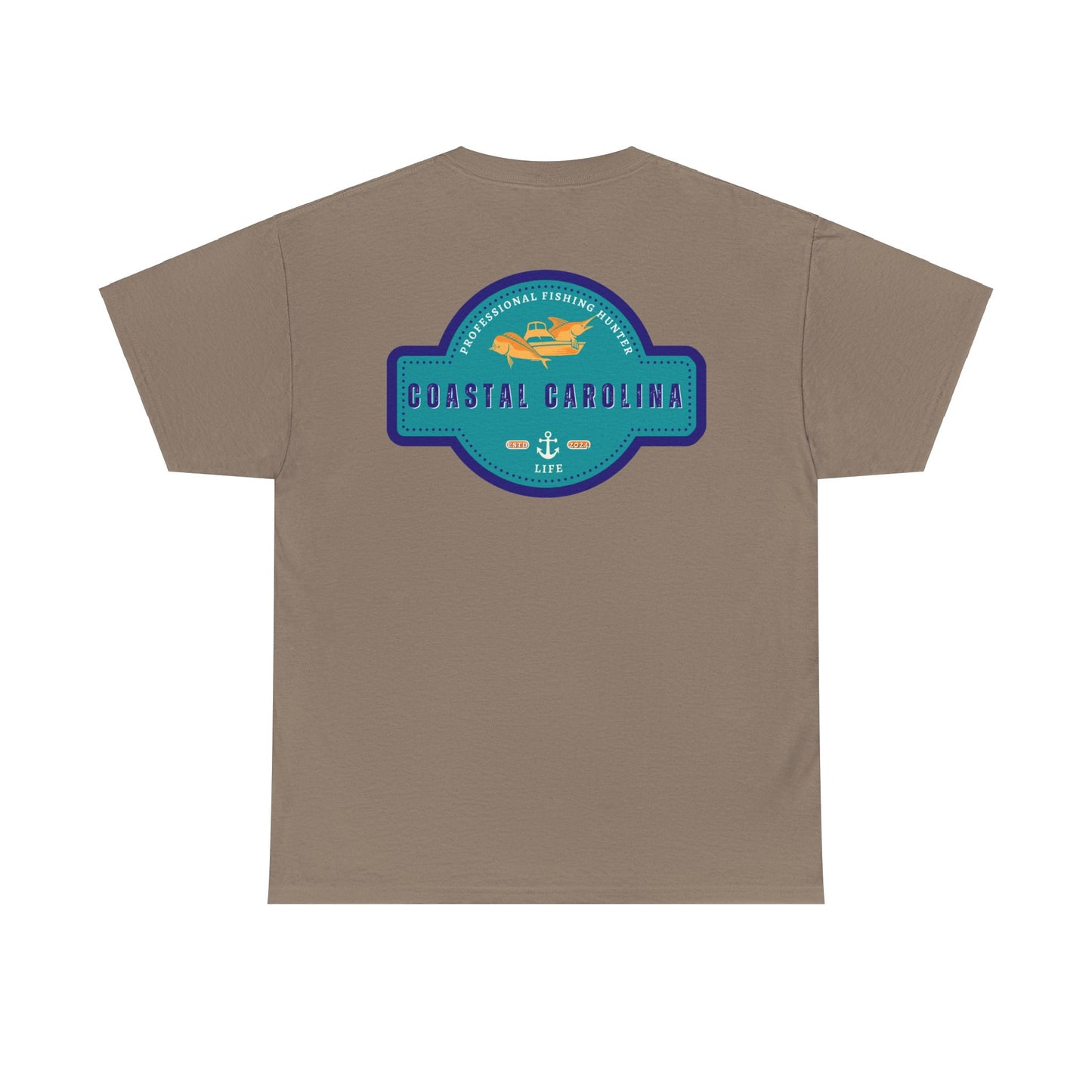 Men's Heavy Cotton T-Shirt - Professional Fishing Hunter