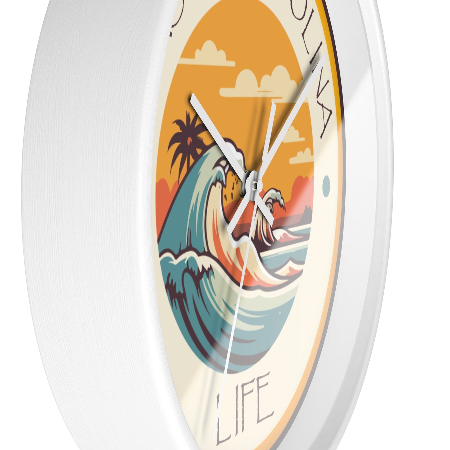 Waves Coastal Carolina Wall Clock