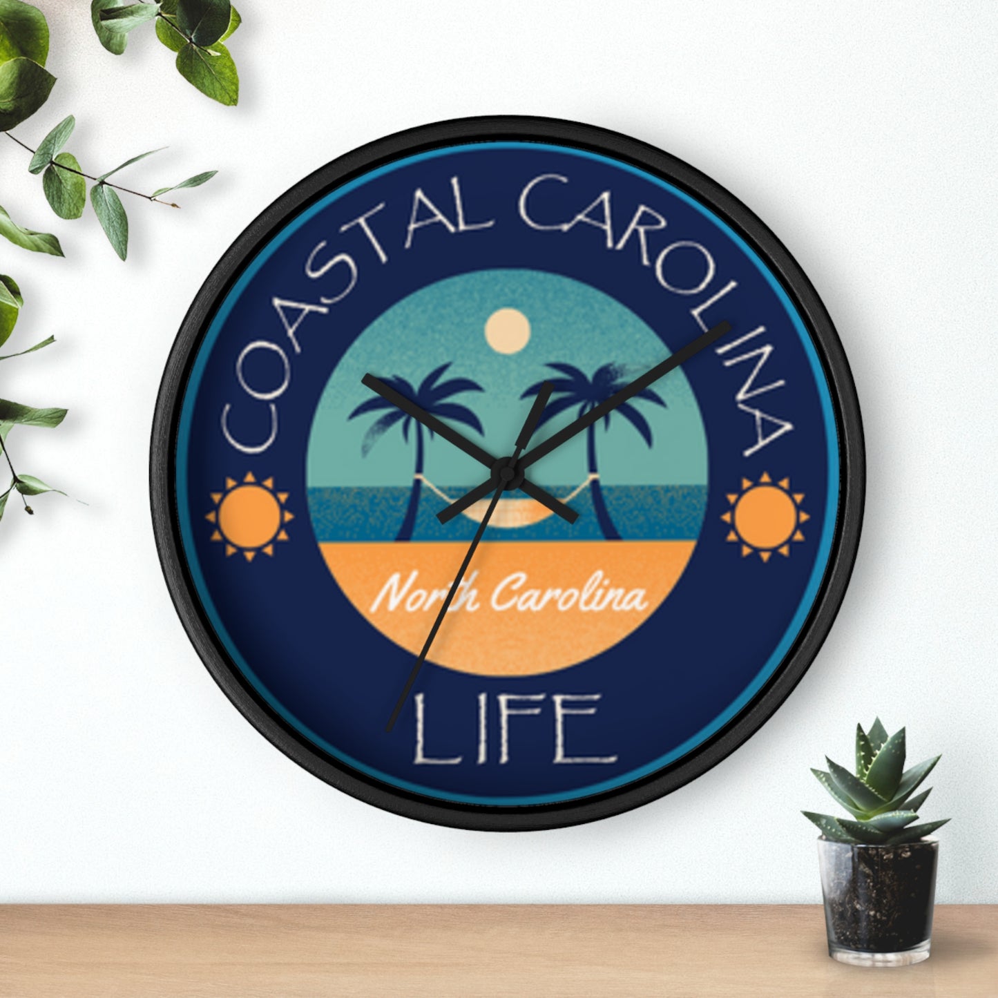 North Carolina Coastal Carolina Wall Clock