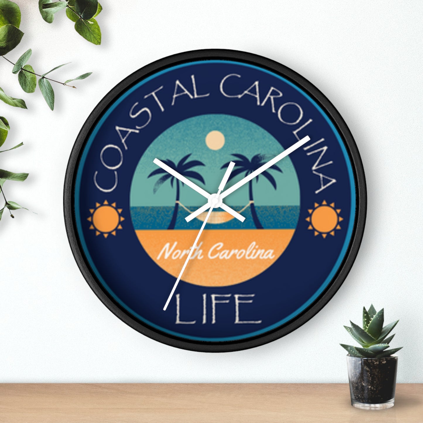 North Carolina Coastal Carolina Wall Clock