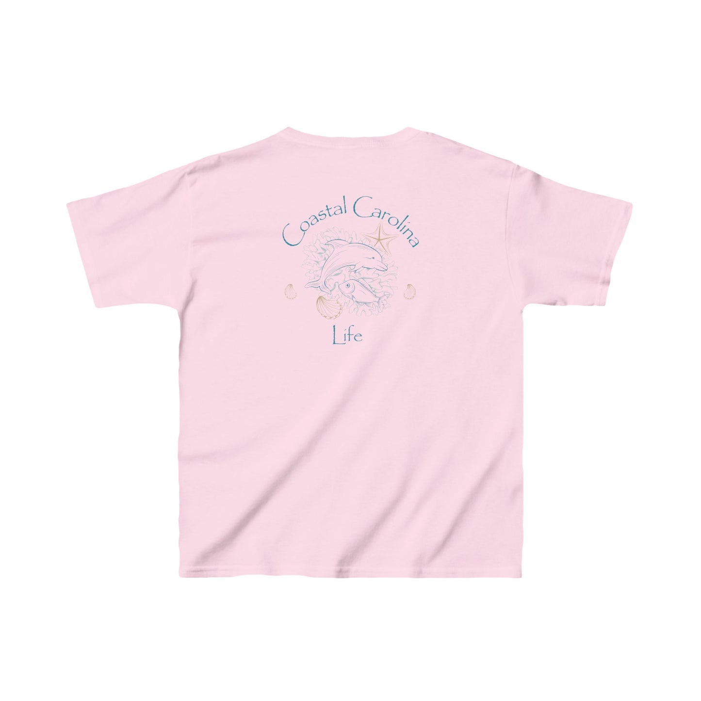 Dolphin and Fish Kids Beach T-Shirt