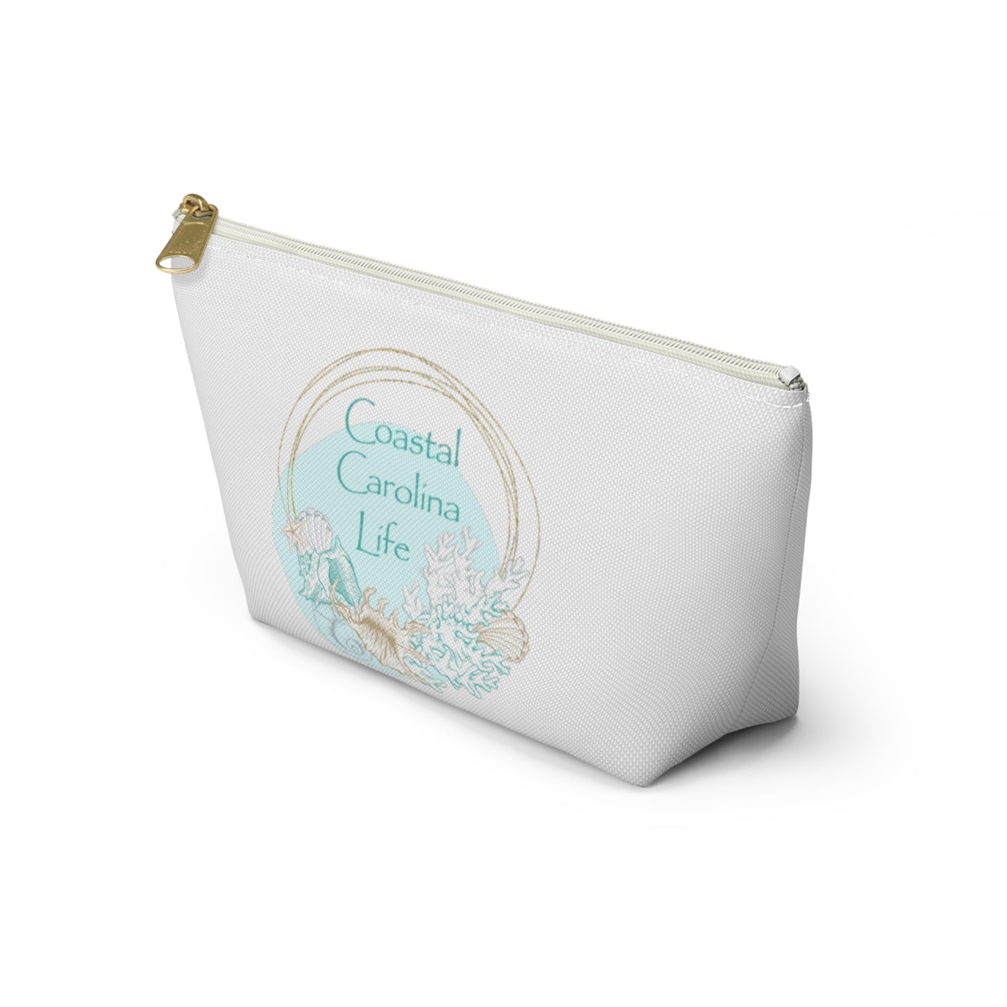 Seashells and Coral Travel Accessory Pouch