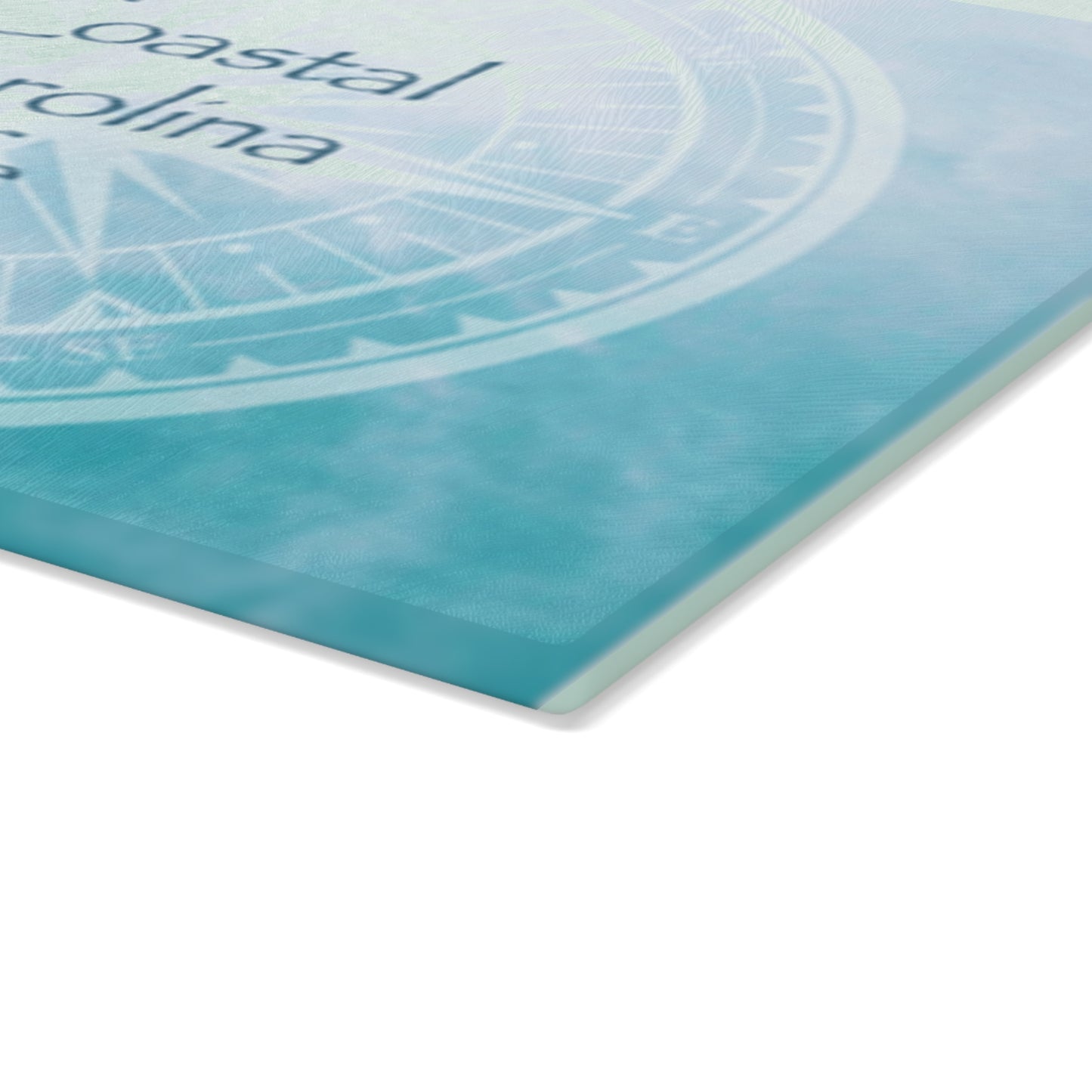 Compass with Clouds Tempered Glass Cutting Board