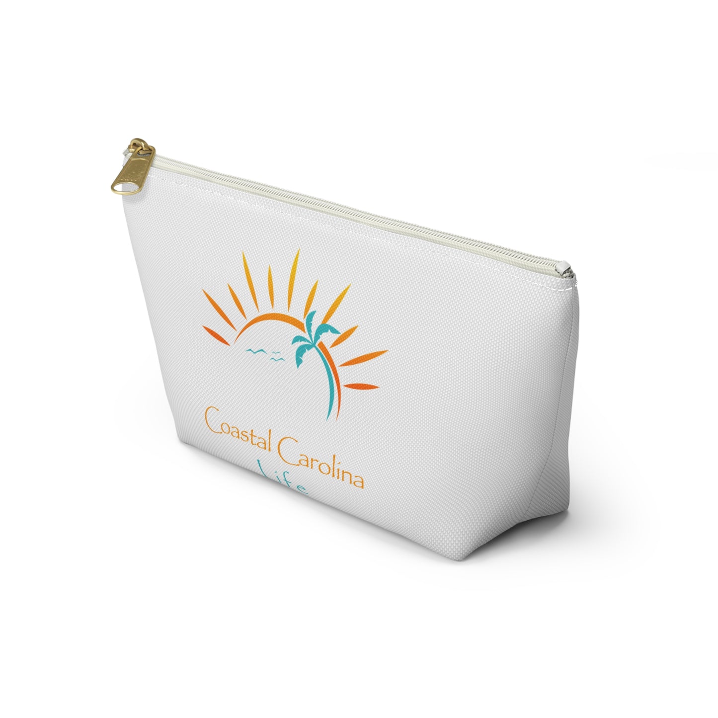Palm Tree and Sun Rays Travel Accessory Pouch