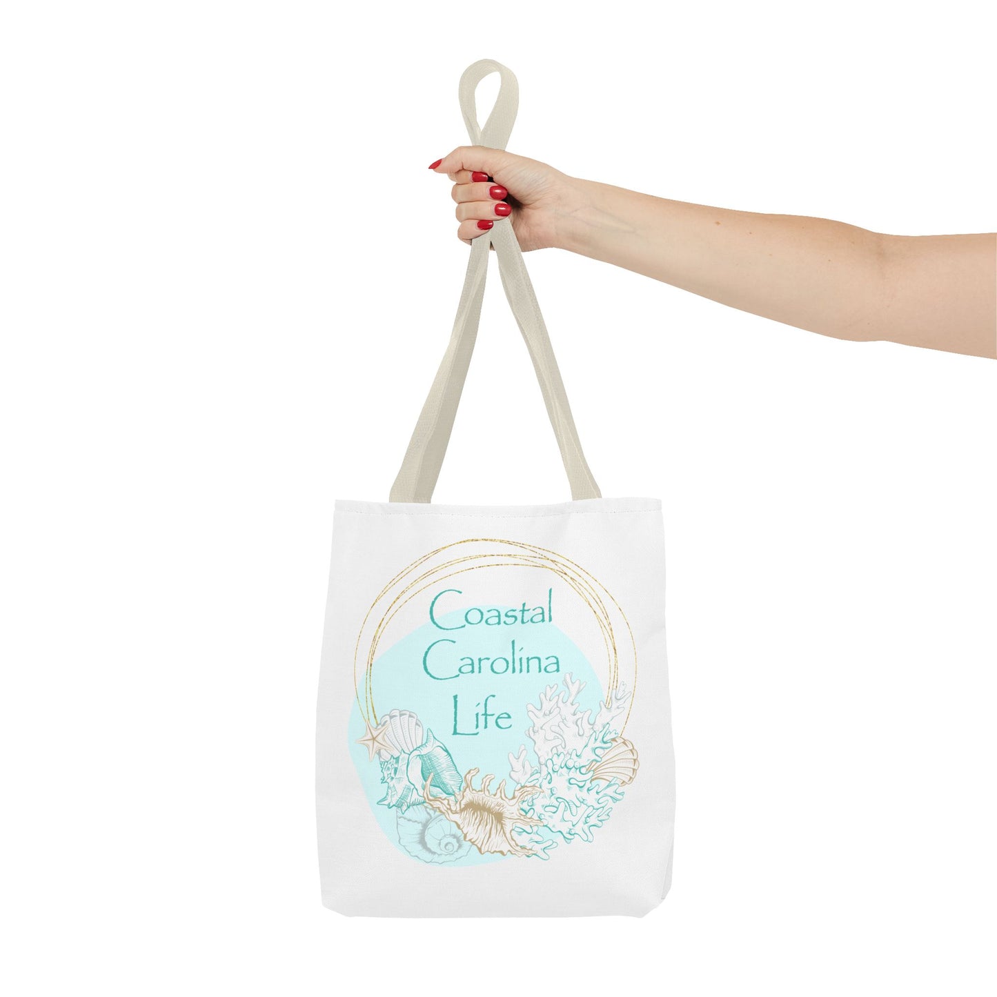 Seashells and Coral Coastal Tote Bag