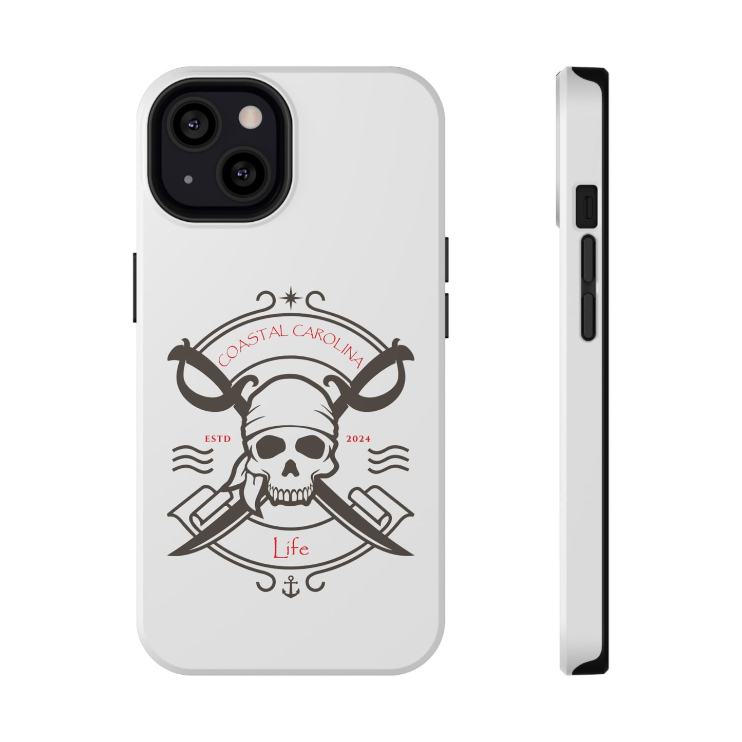 Impact-Resistant Phone Case - iPhone or Samsung - Pirate Skull