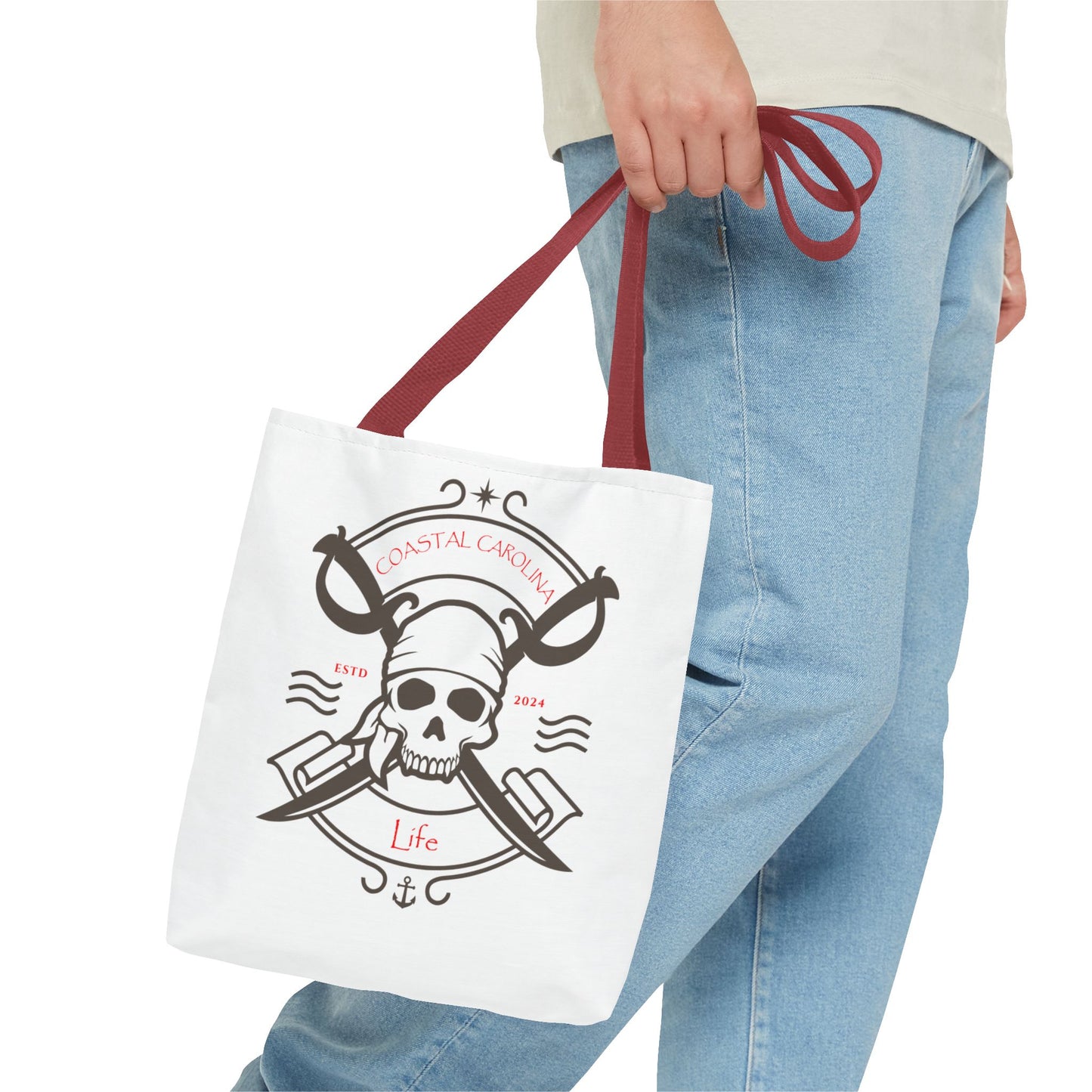 Pirate Skull Coastal Tote Bag