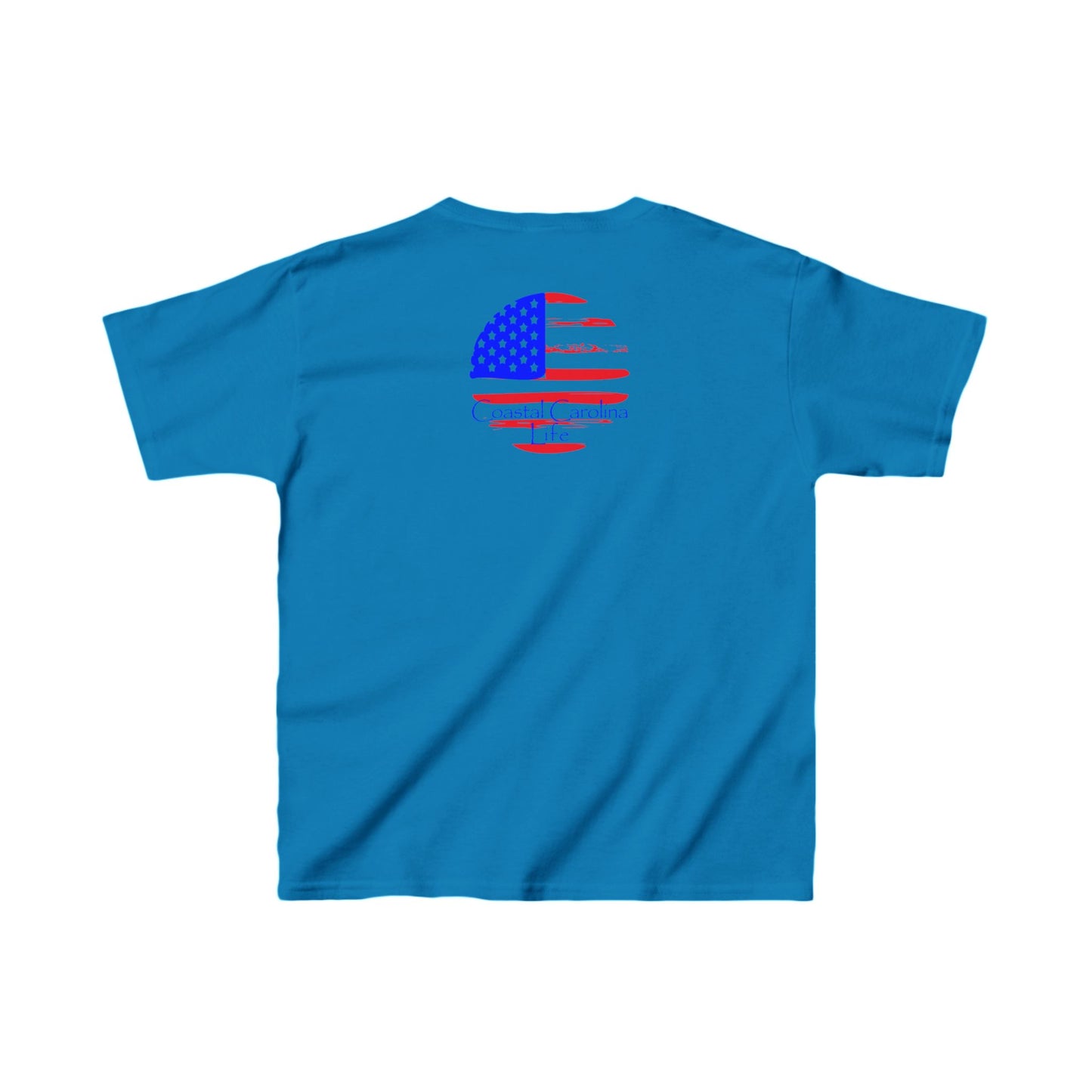 American Flag Kids Beach T-Shirt