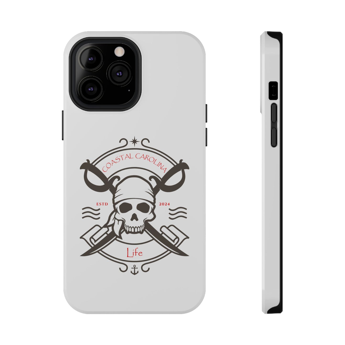 Impact-Resistant Phone Case - iPhone or Samsung - Pirate Skull