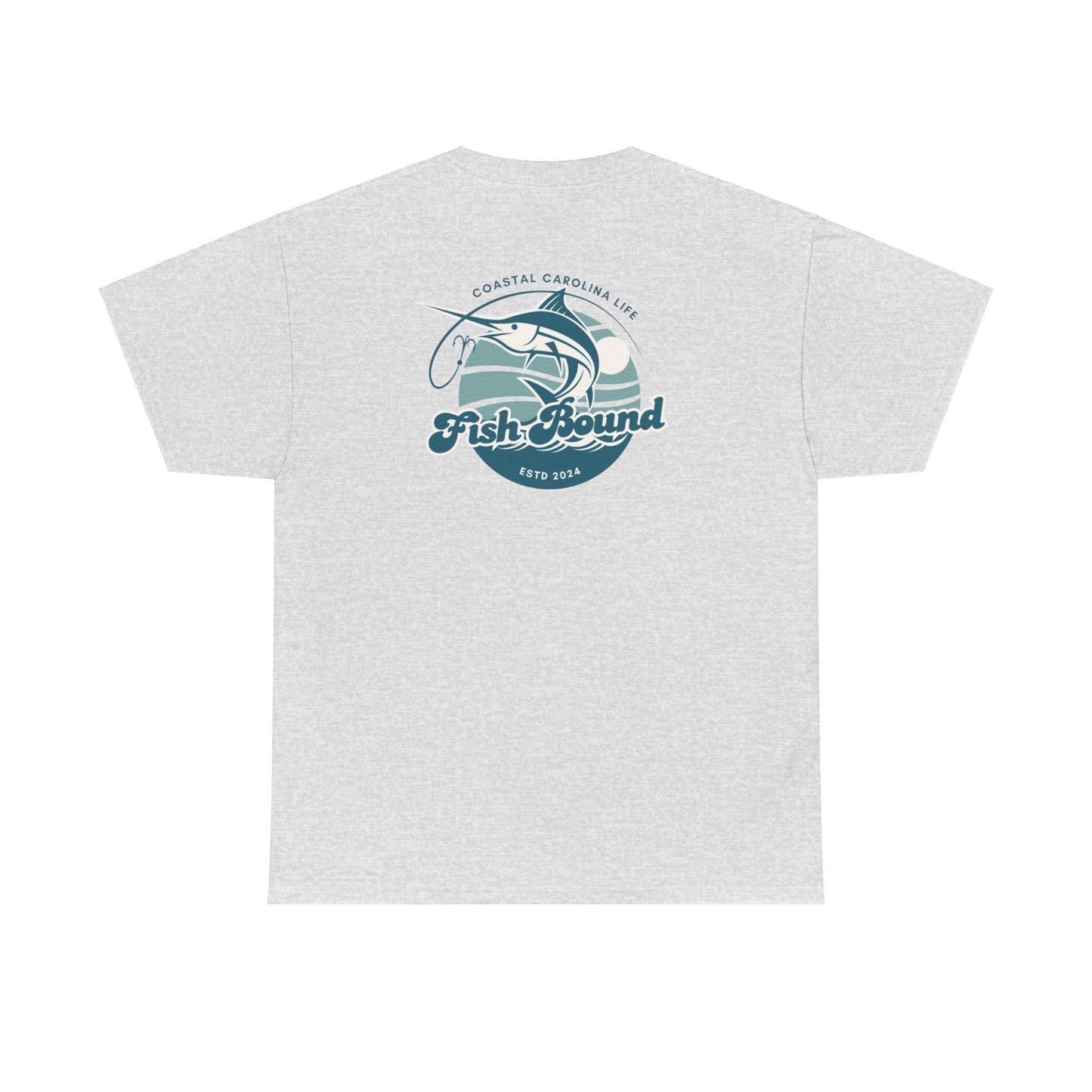 Men's Heavy Cotton T-Shirt - Fish Bound