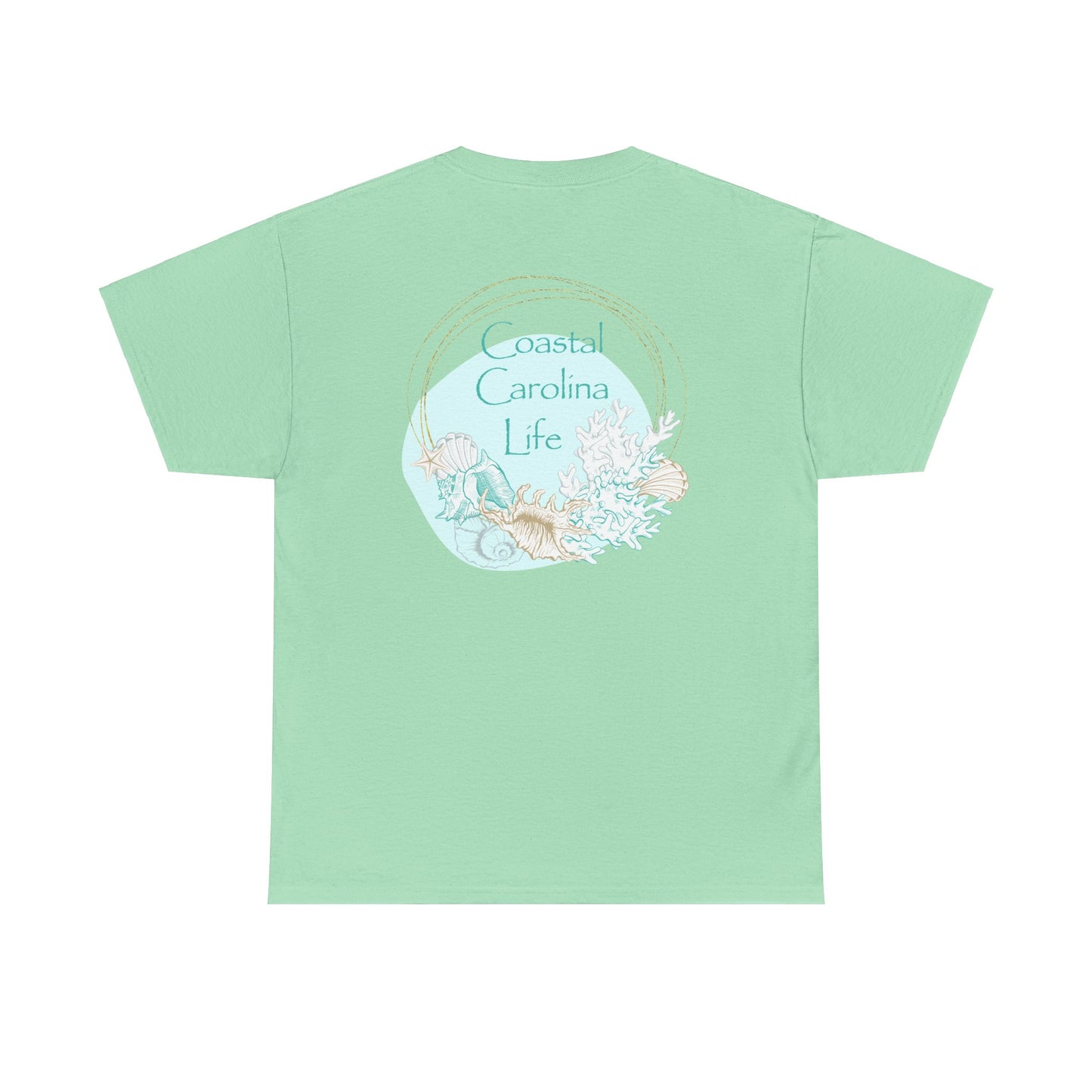 Women's Heavy Cotton T-Shirt - Shells and Coral