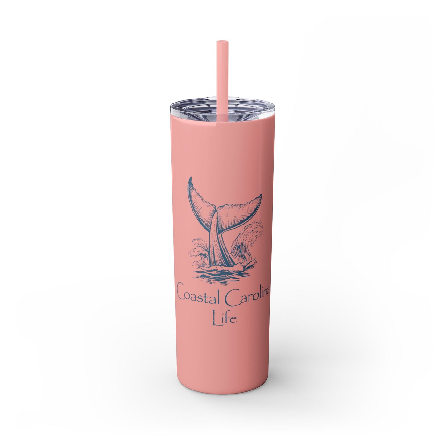 Whale Tail Skinny Tumbler