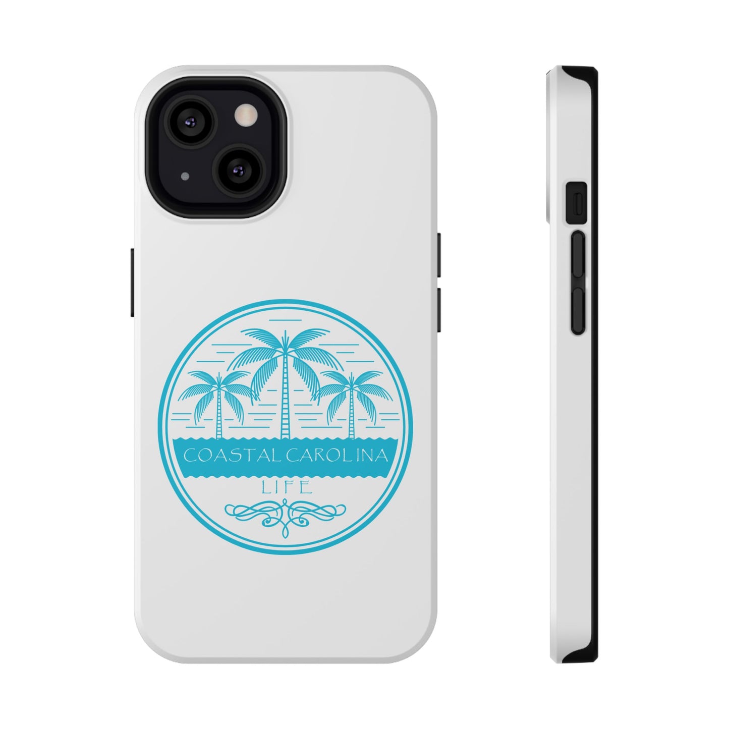 Impact-Resistant Phone Case - iPhone or Samsung - Palm Trees and Water