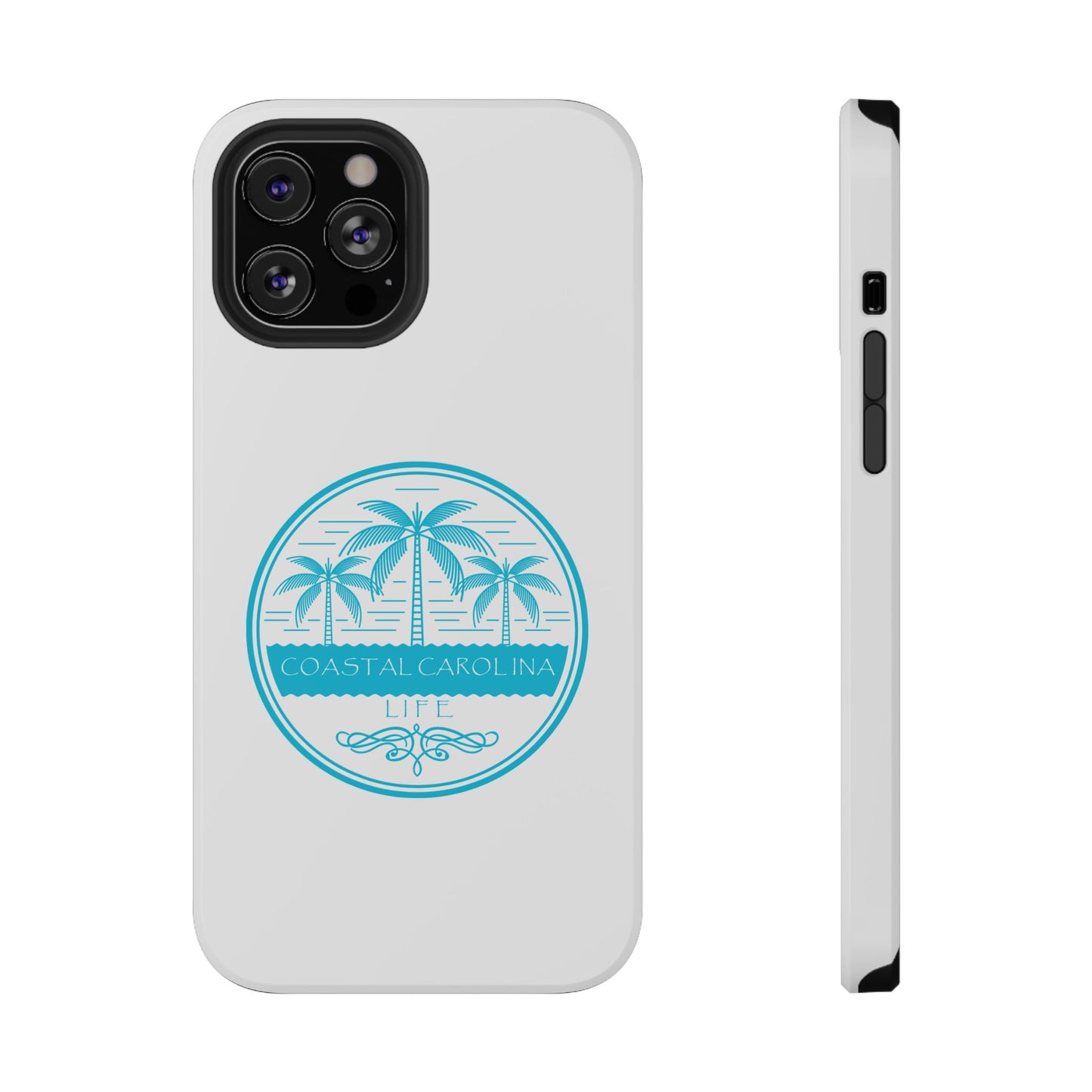 Impact-Resistant Phone Case - iPhone or Samsung - Palm Trees and Water