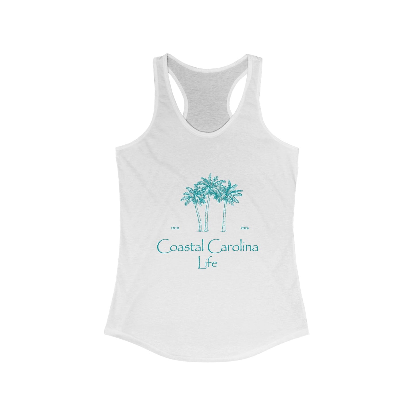 Women's Coastal Tank Top - Palm Trees
