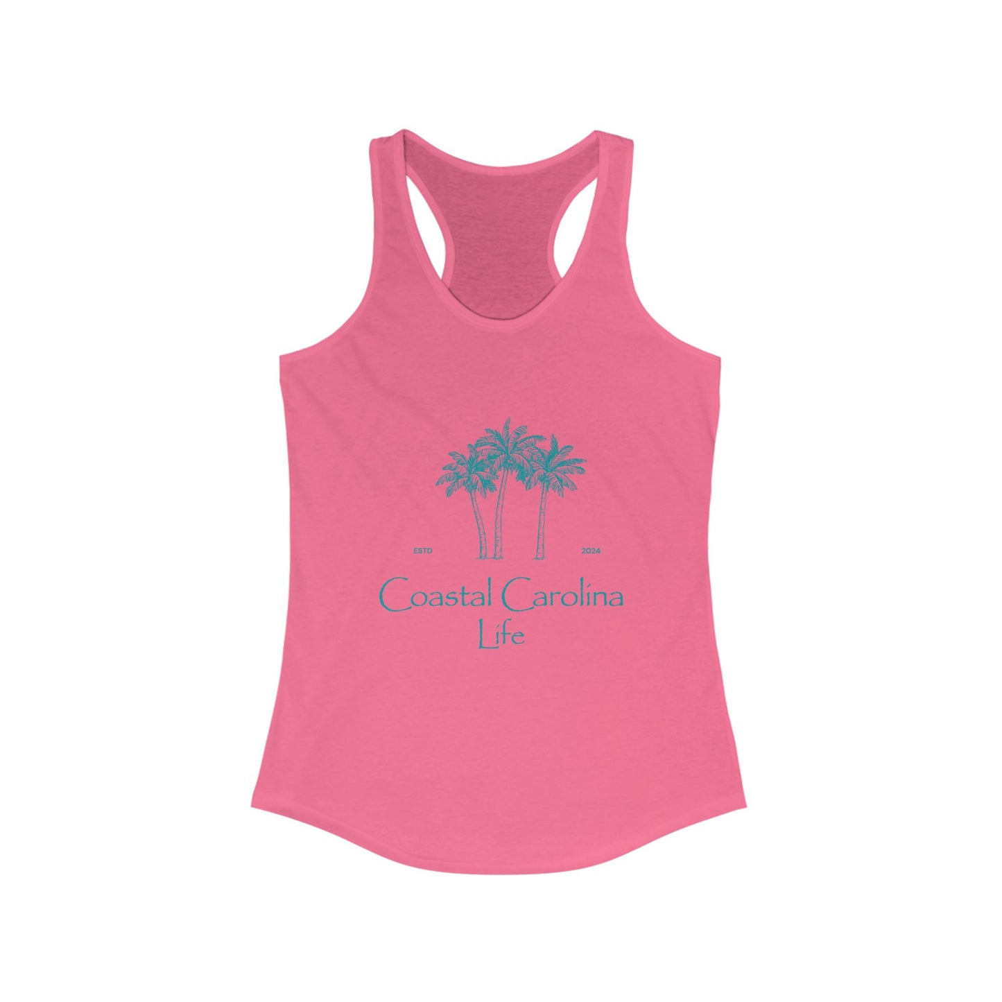 Women's Coastal Tank Top - Palm Trees