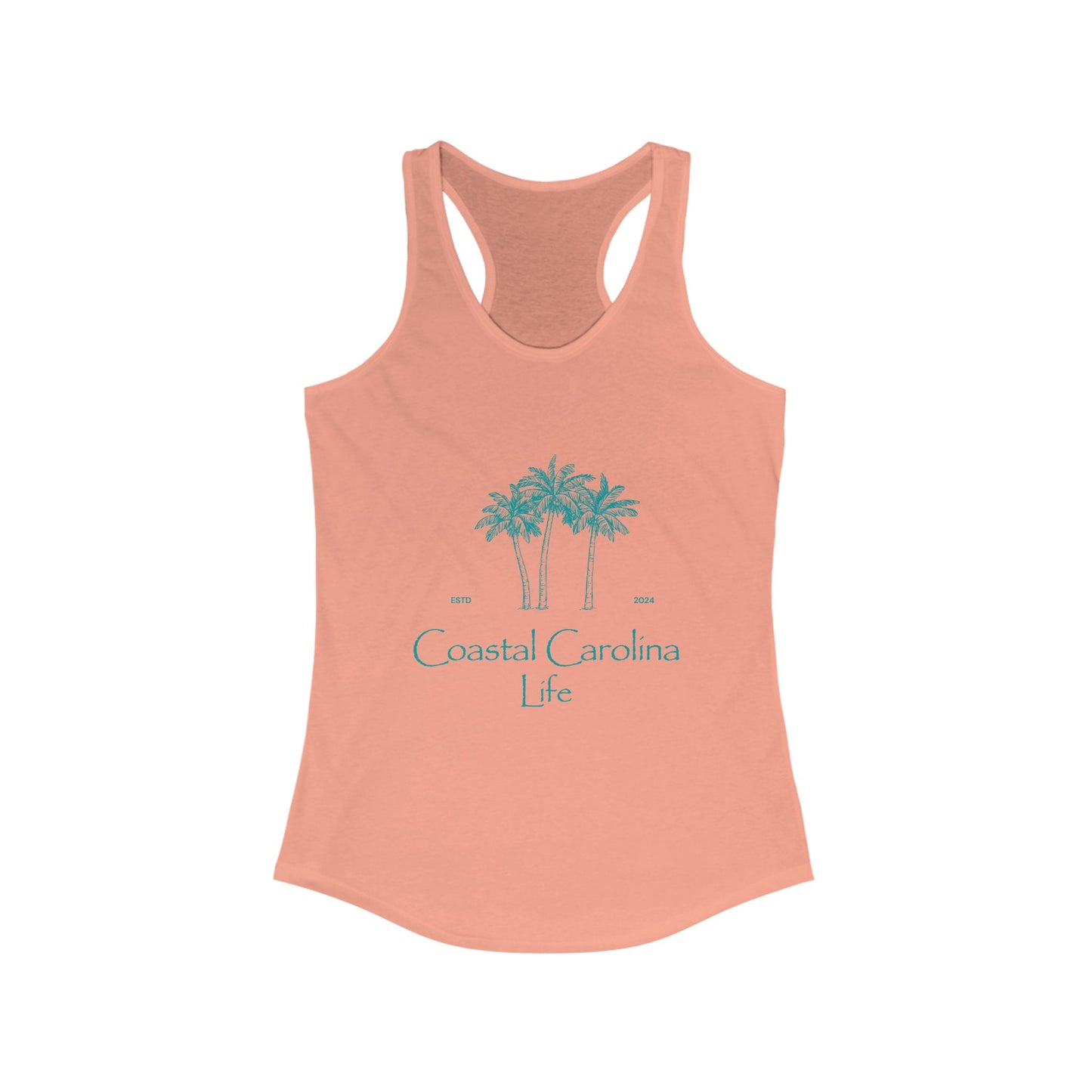 Women's Coastal Tank Top - Palm Trees