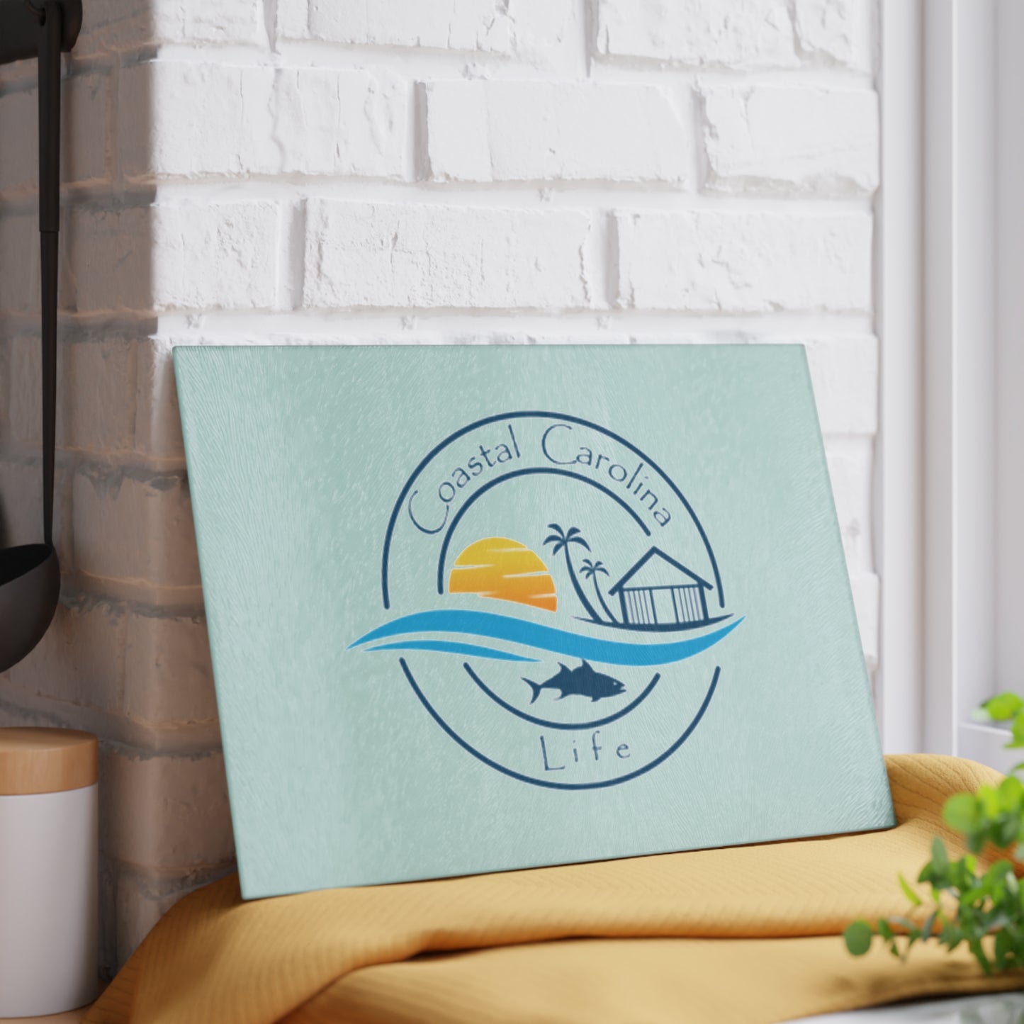 Coastal Carolina Lifestyle Tempered Glass Cutting Boards