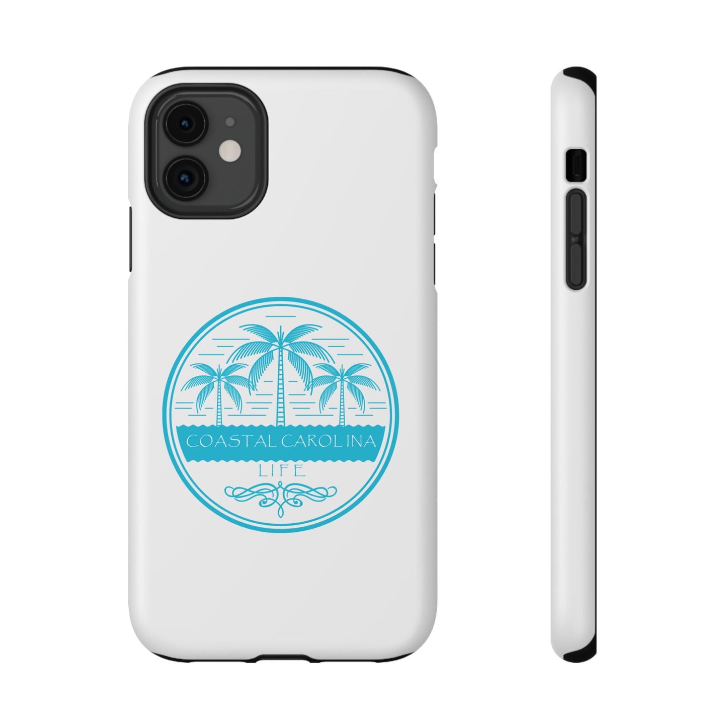 Impact-Resistant Phone Case - iPhone or Samsung - Palm Trees and Water
