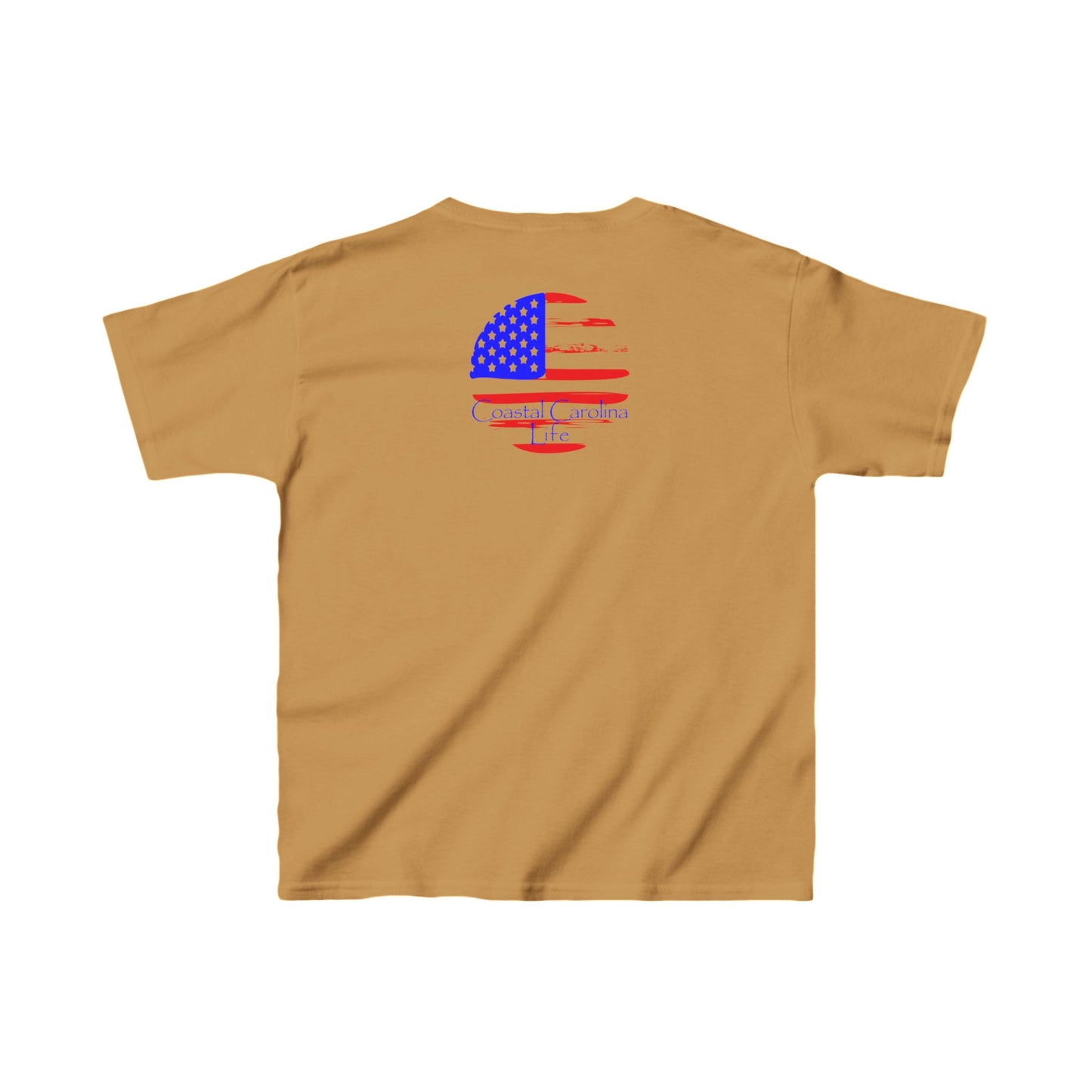 American Flag Kids Beach T-Shirt
