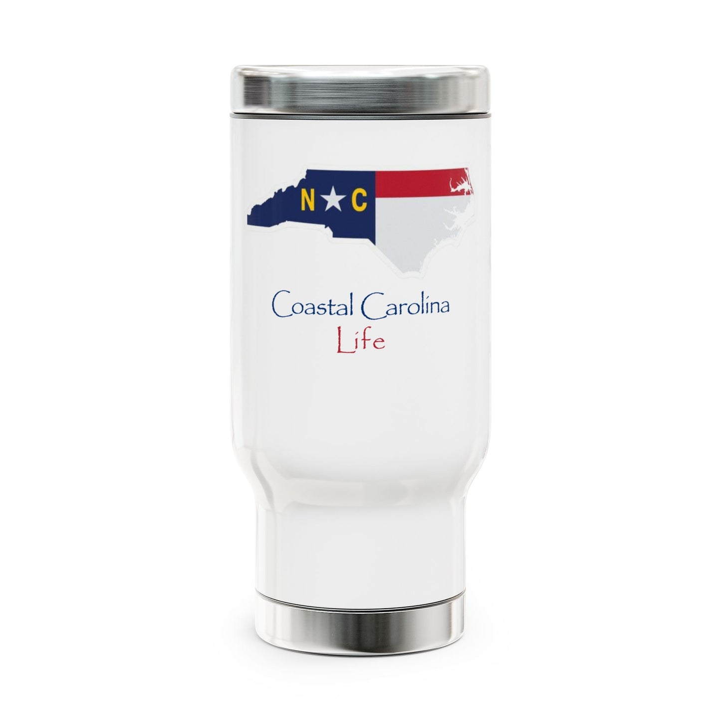 North Carolina Emblem Tumbler with Handle