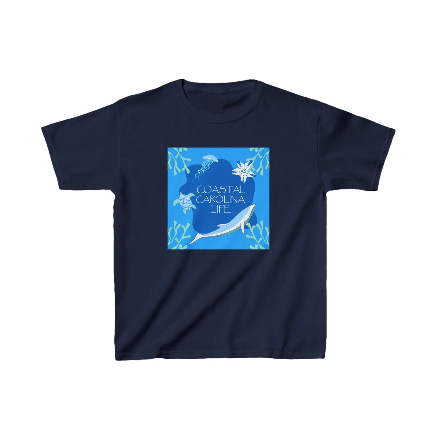 Swimming Sea Life Kids Beach T-Shirt
