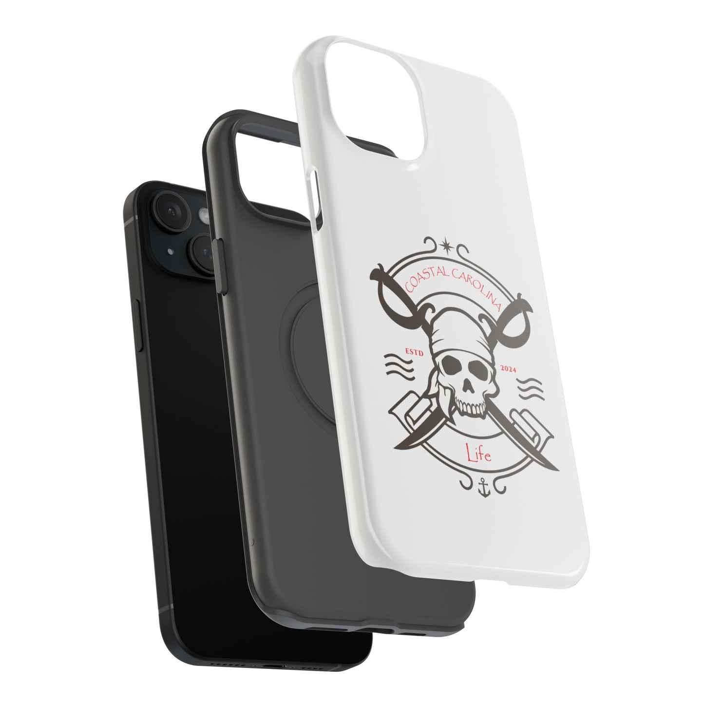 Impact-Resistant Phone Case - iPhone or Samsung - Pirate Skull