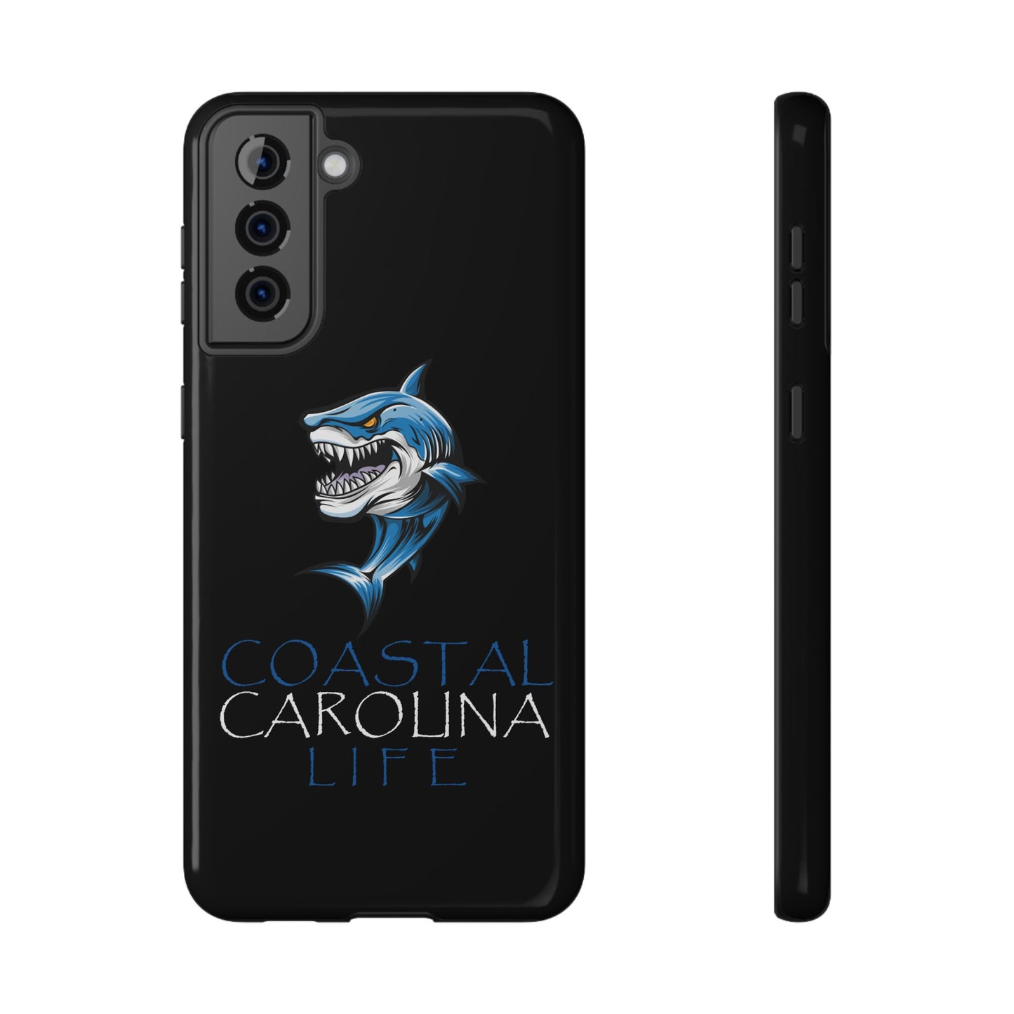 Impact-Resistant Phone Case - iPhone or Samsung - Shark