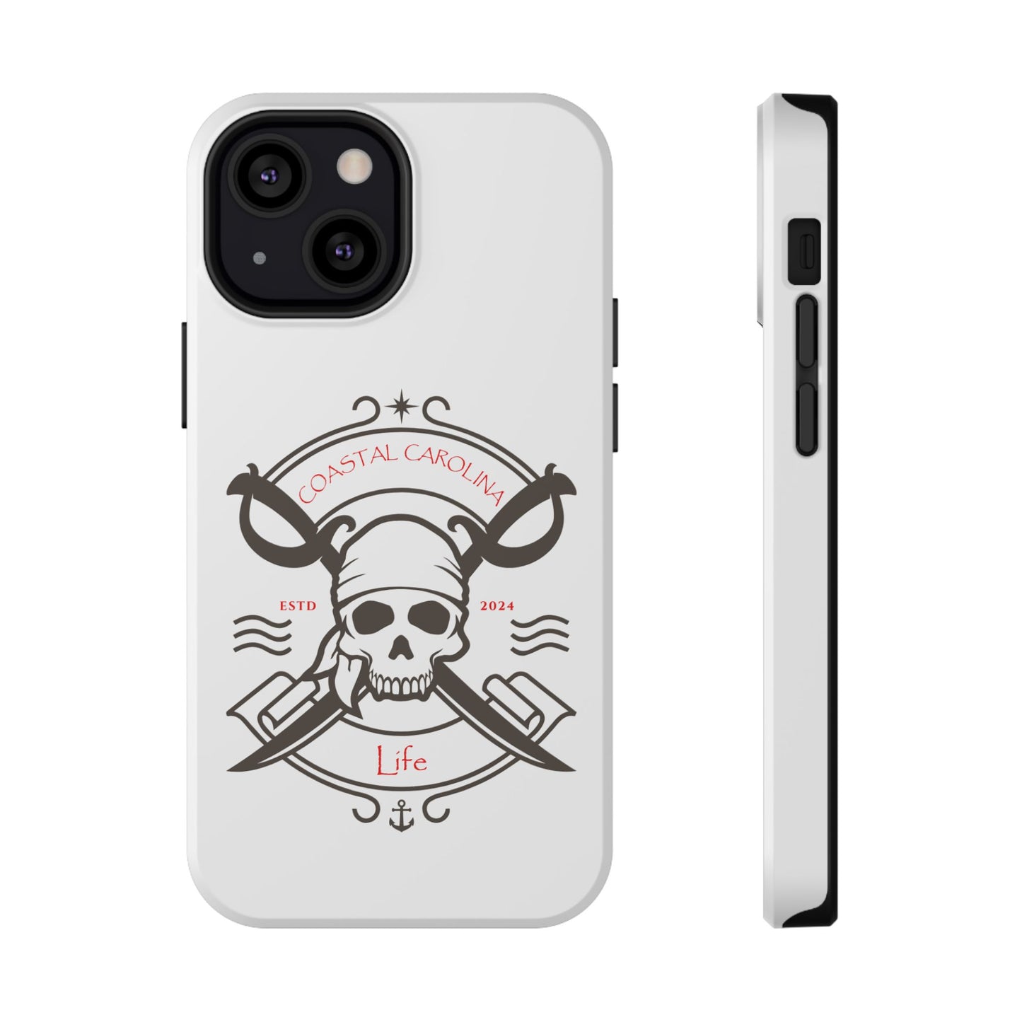 Impact-Resistant Phone Case - iPhone or Samsung - Pirate Skull