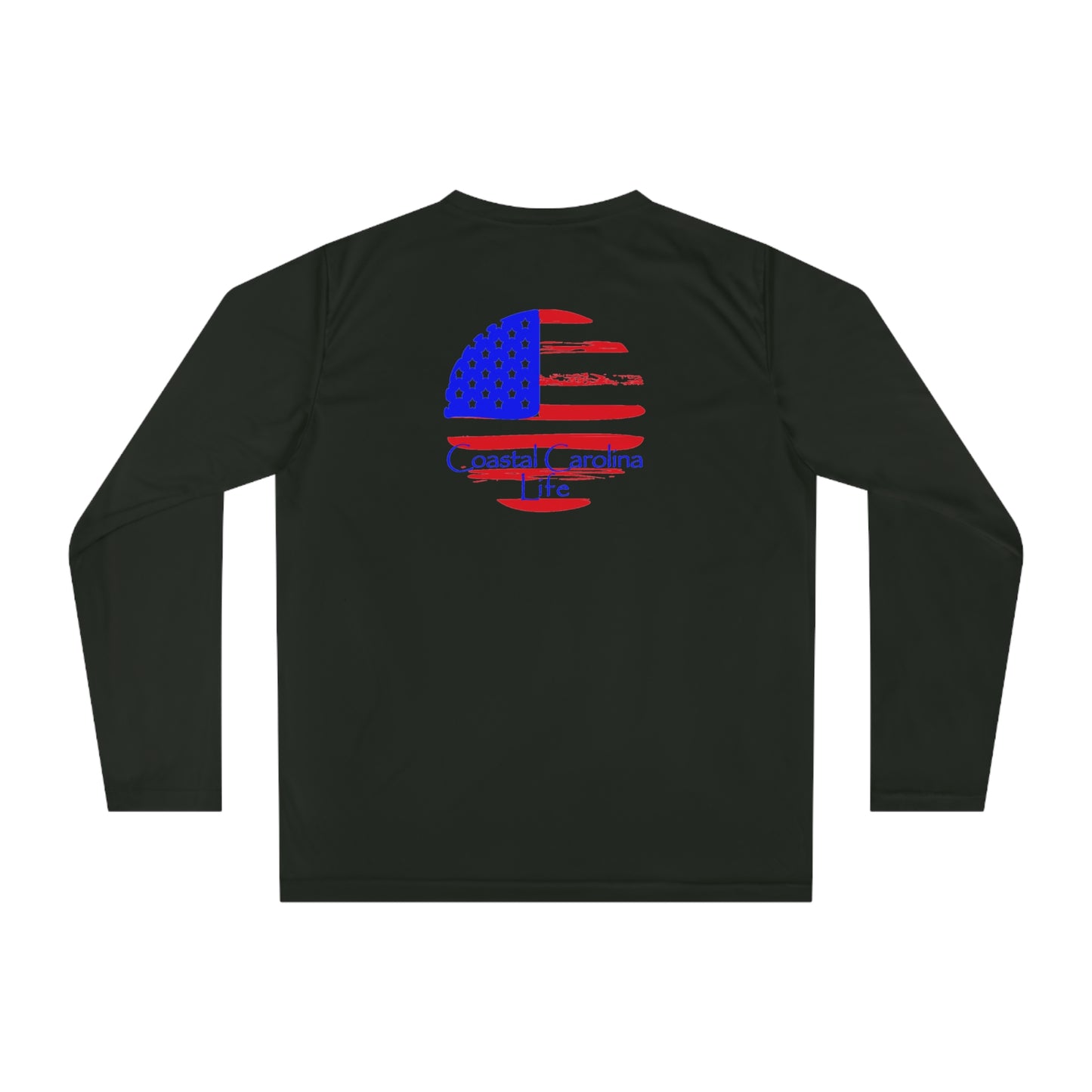 Men's Performance Long Sleeve Shirt - American Flag