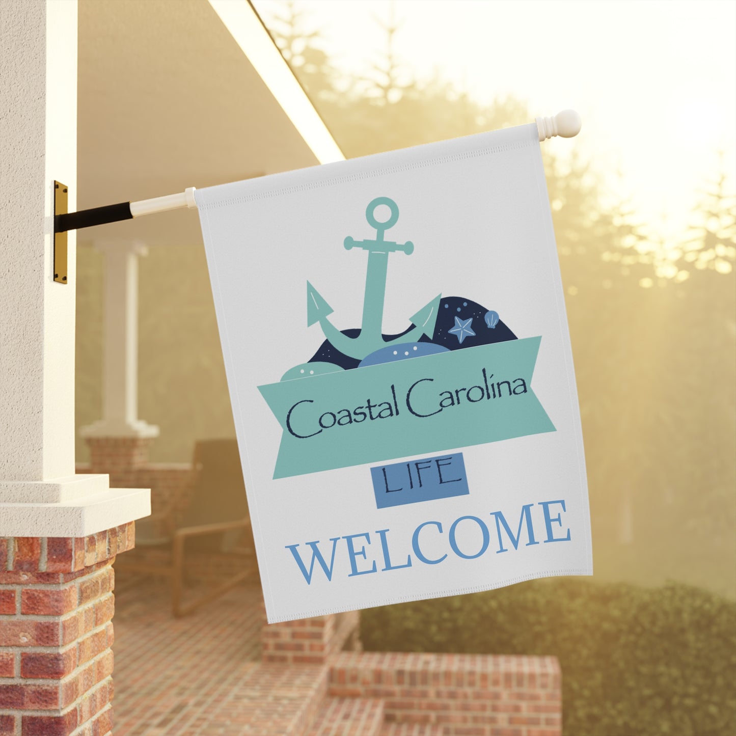 Anchor Coastal Garden or House Flag