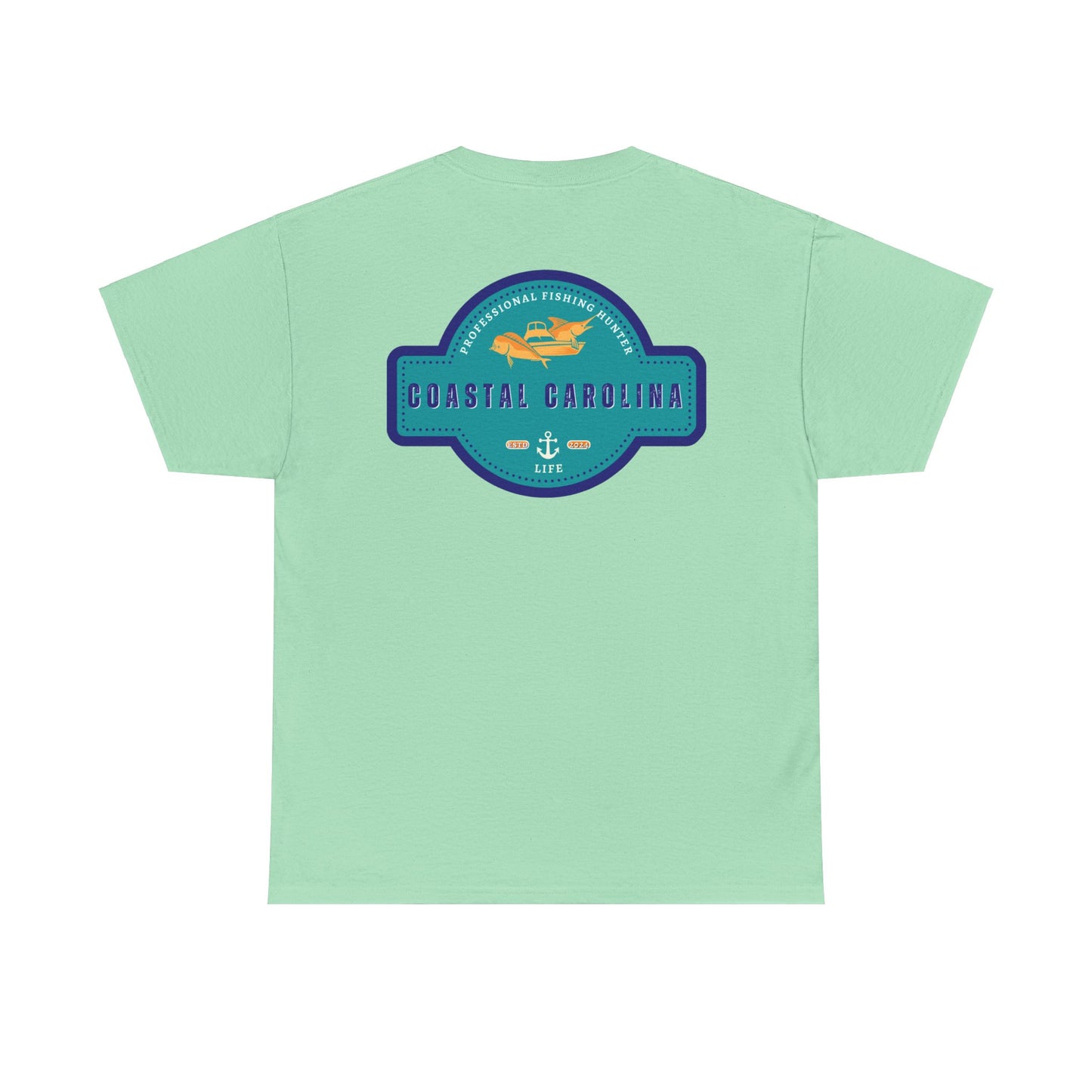Men's Heavy Cotton T-Shirt - Professional Fishing Hunter