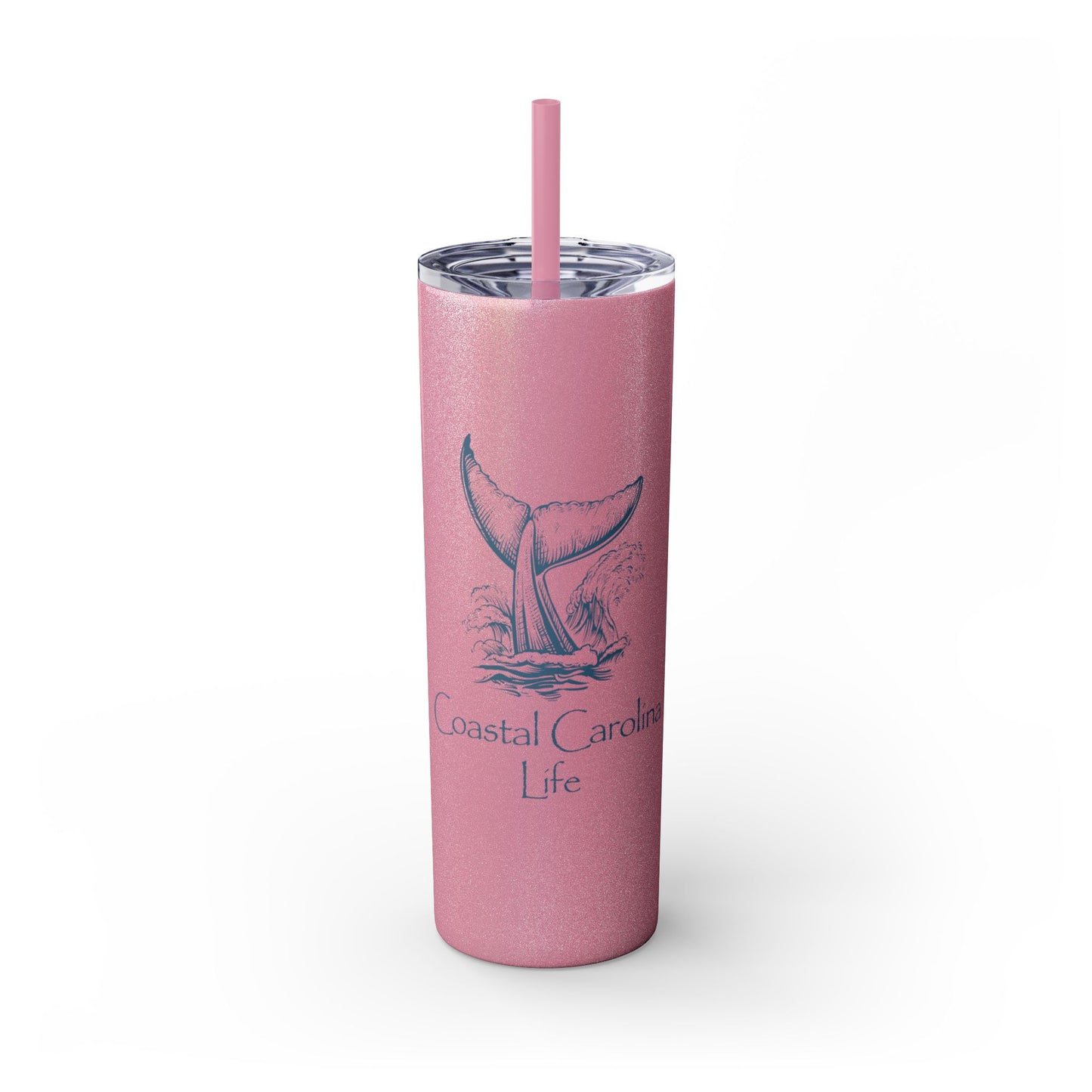 Whale Tail Skinny Tumbler