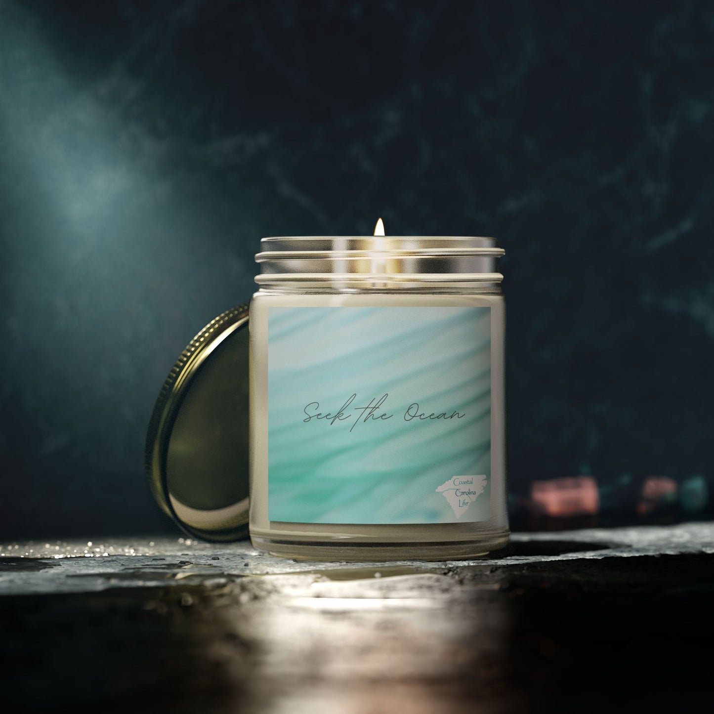 Coconut Apricot Wax Scented Candles - Seek the Ocean