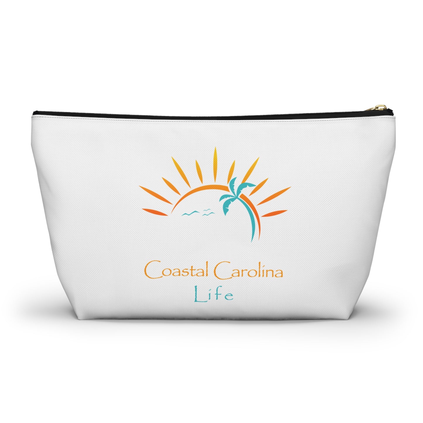Palm Tree and Sun Rays Travel Accessory Pouch