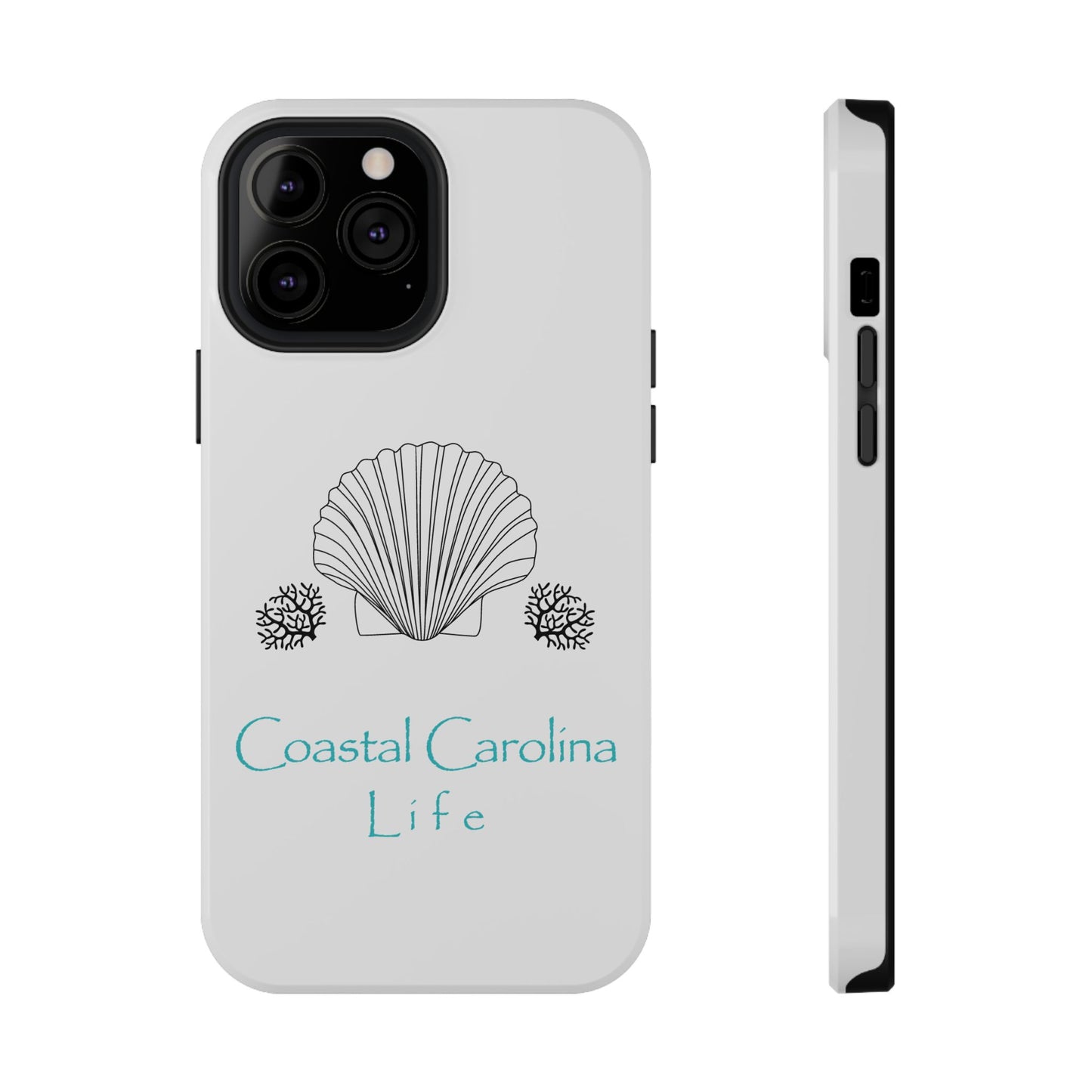 Impact-Resistant Phone Case - iPhone or Samsung - Clam Shell and Coral
