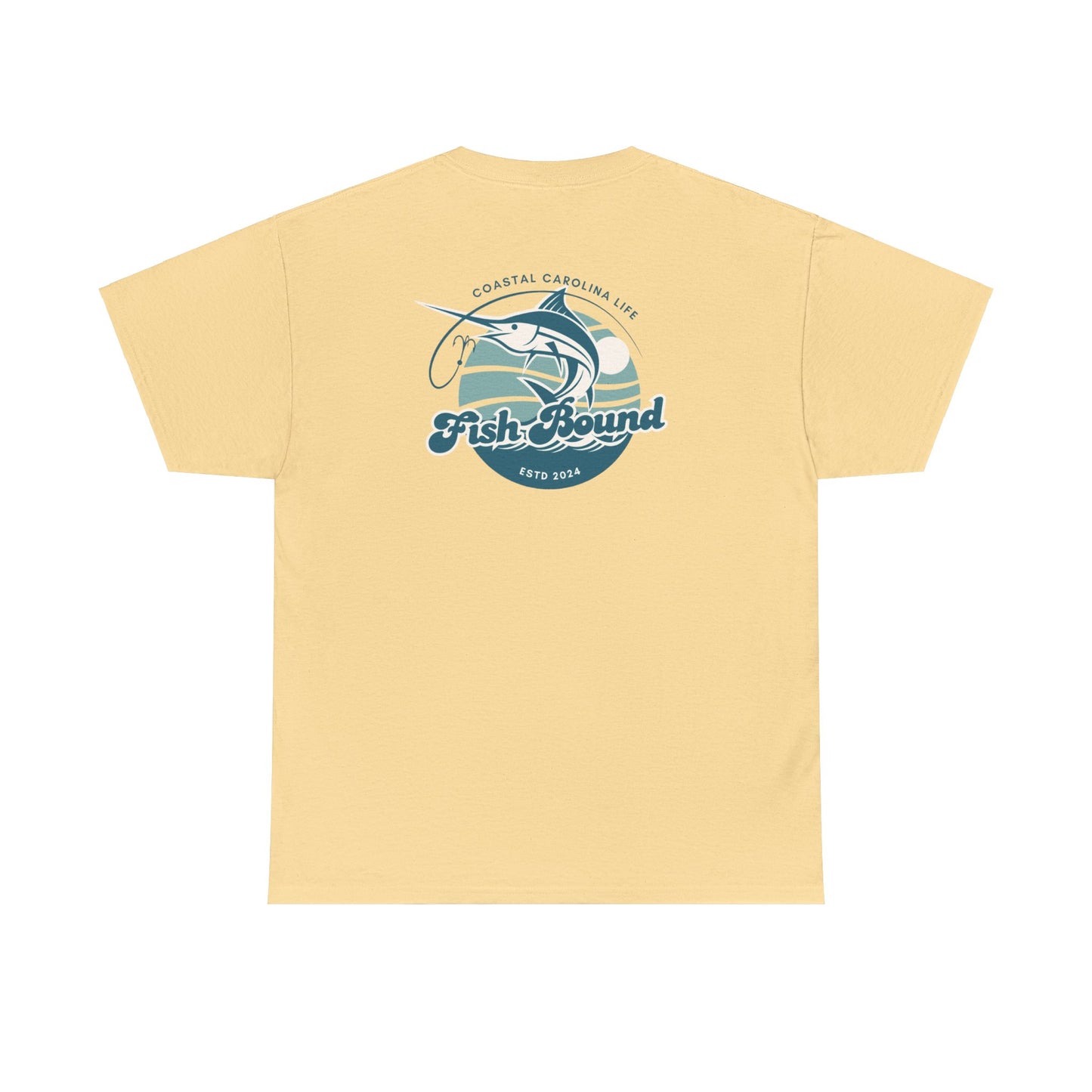 Men's Heavy Cotton T-Shirt - Fish Bound