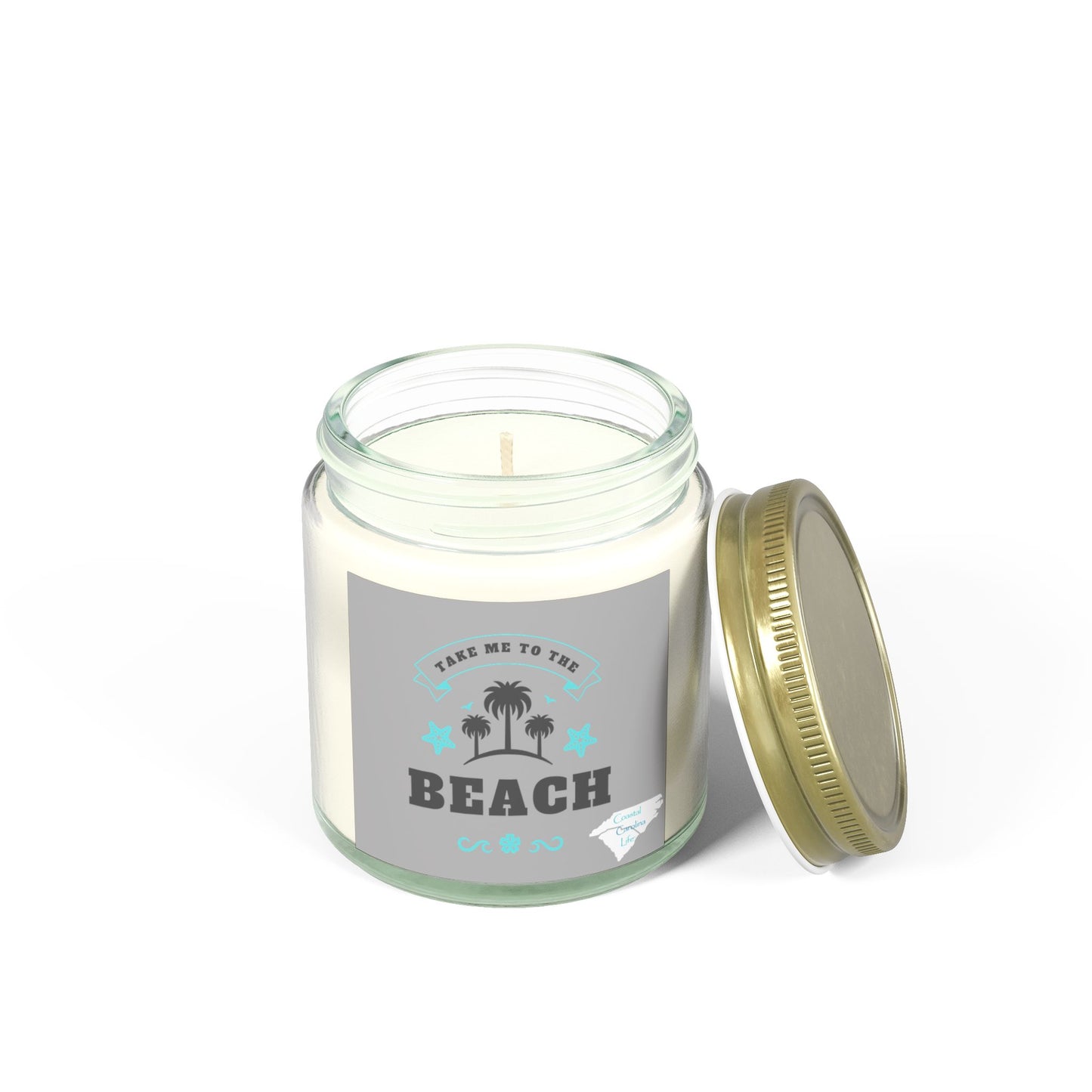 Coconut Apricot Wax Scented Candles - Take Me to the Beach