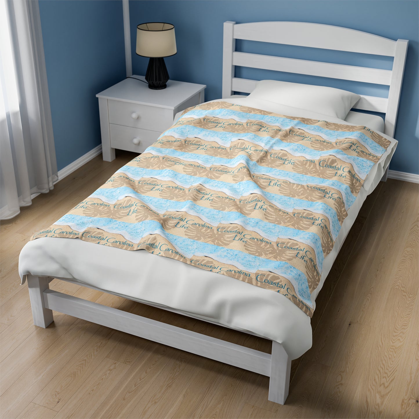 Water's Edge Velveteen Plush Blanket