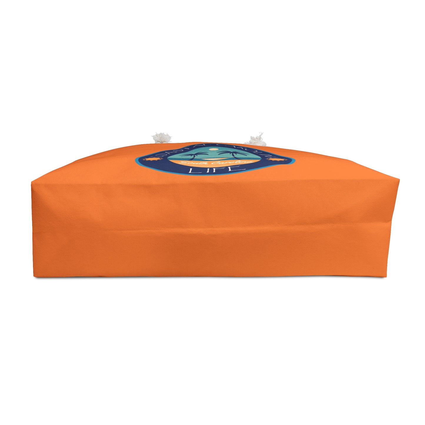 South Carolina Coastal Weekender Tote with Rope Handles - Orange
