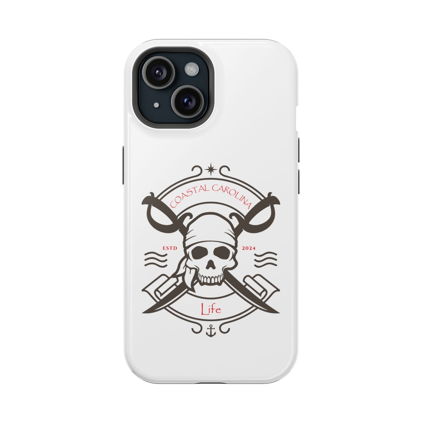 Impact-Resistant Phone Case - iPhone or Samsung - Pirate Skull