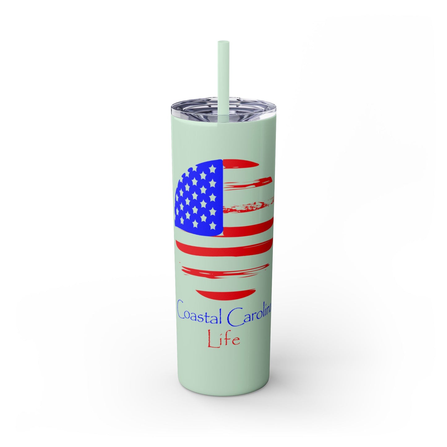 American Flag Skinny Tumbler