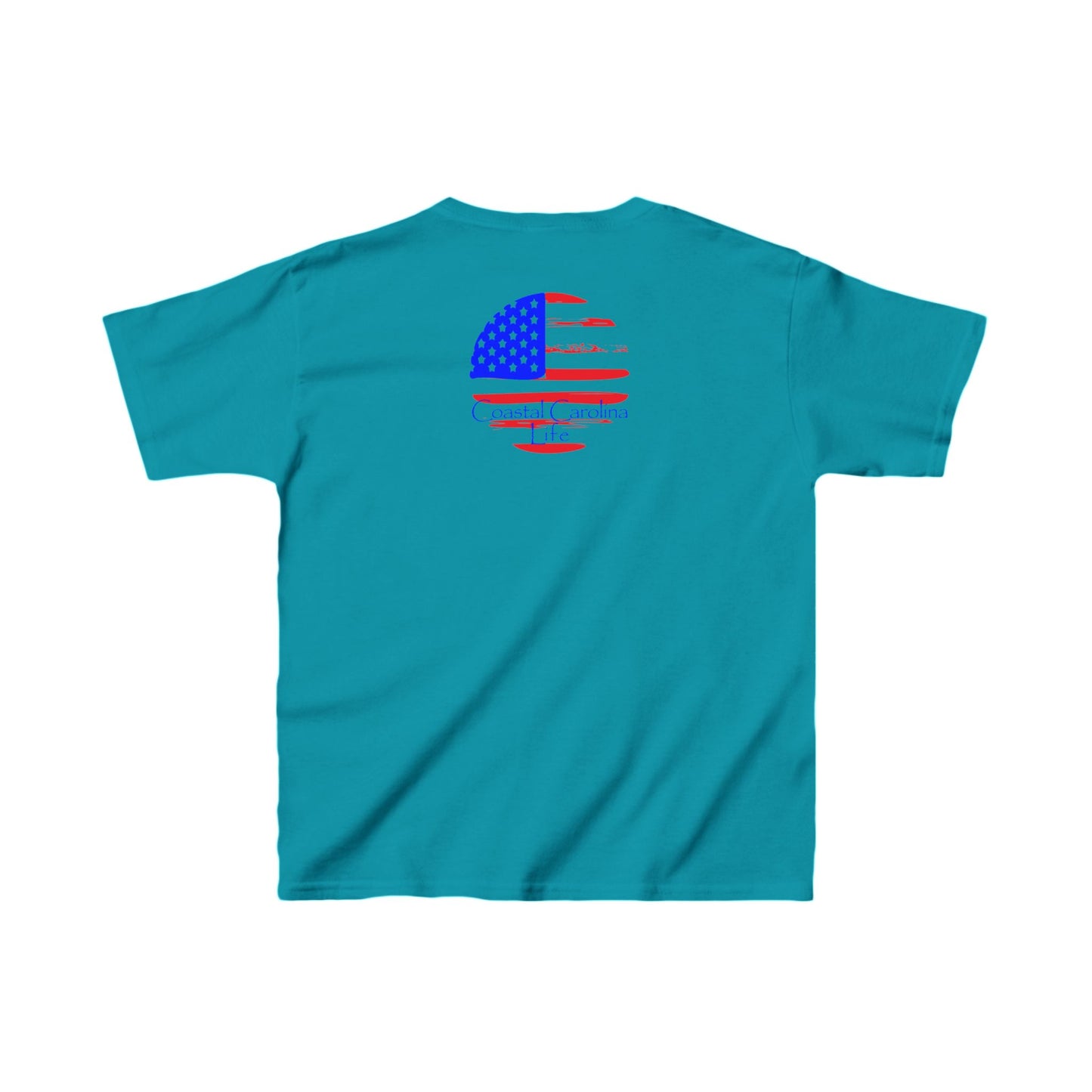 American Flag Kids Beach T-Shirt