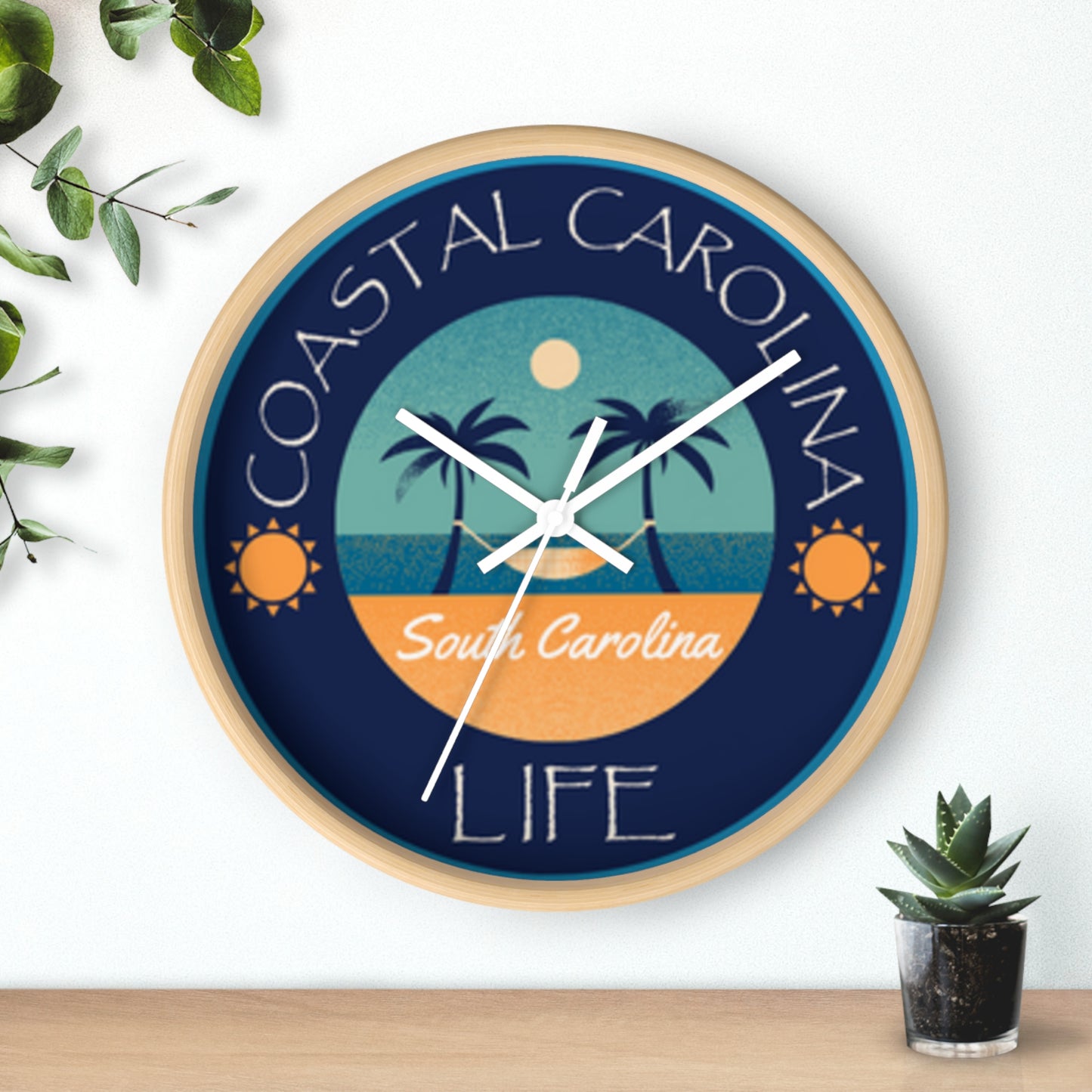South Carolina Coastal Carolina Wall Clock