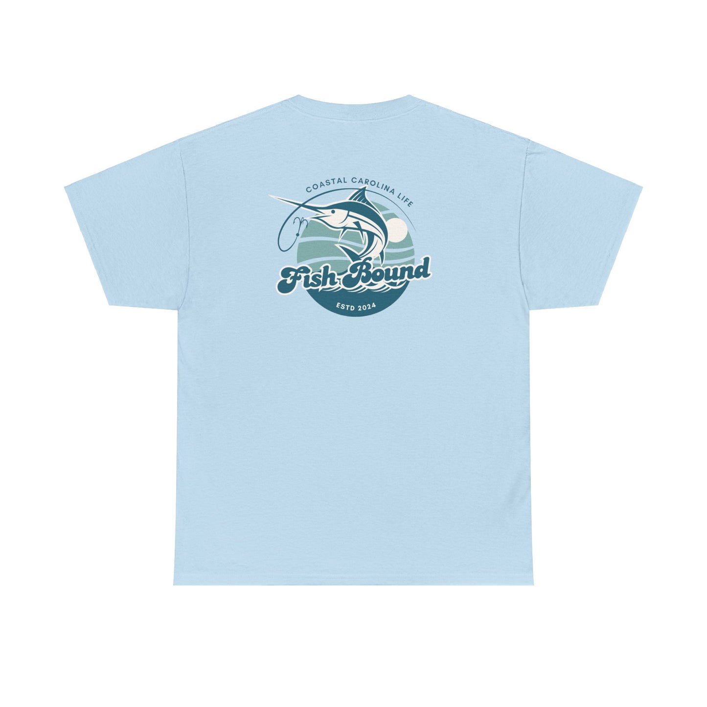Men's Heavy Cotton T-Shirt - Fish Bound