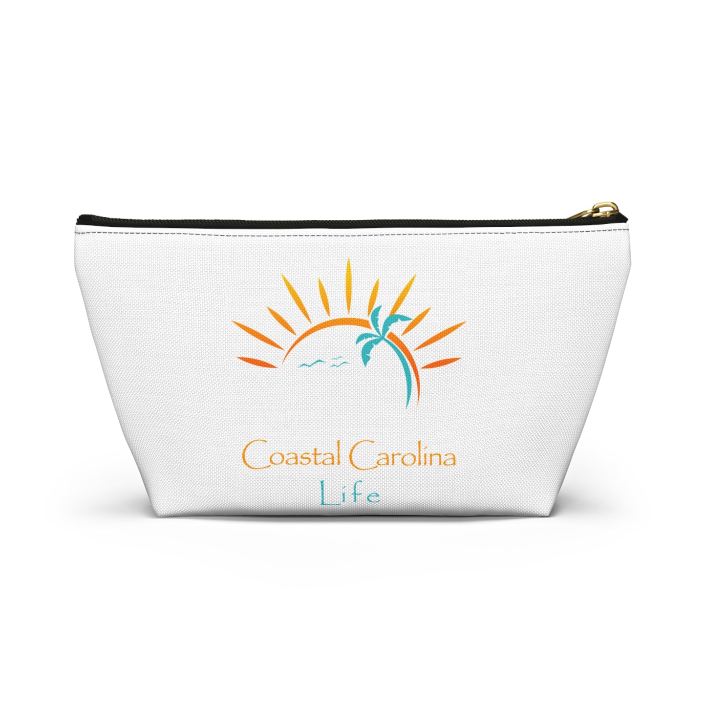 Palm Tree and Sun Rays Travel Accessory Pouch