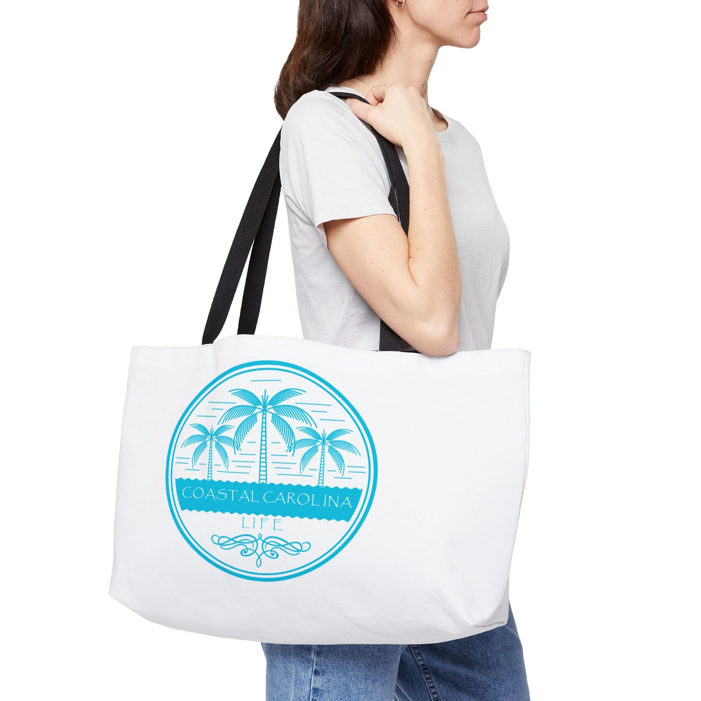 Palm Trees and Water Coastal Weekender Tote
