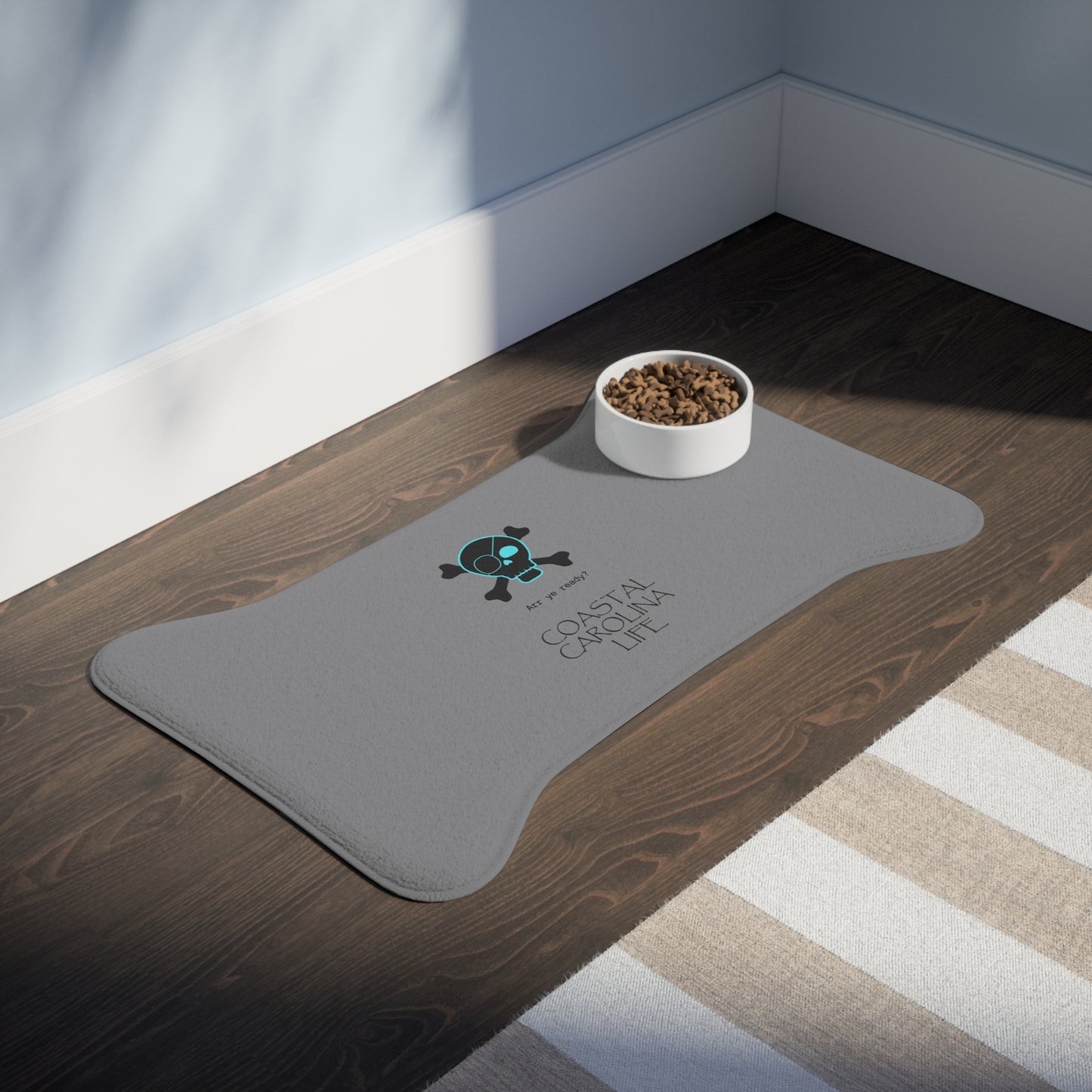 Arr Ye Ready Coastal Pet Feeding Mat